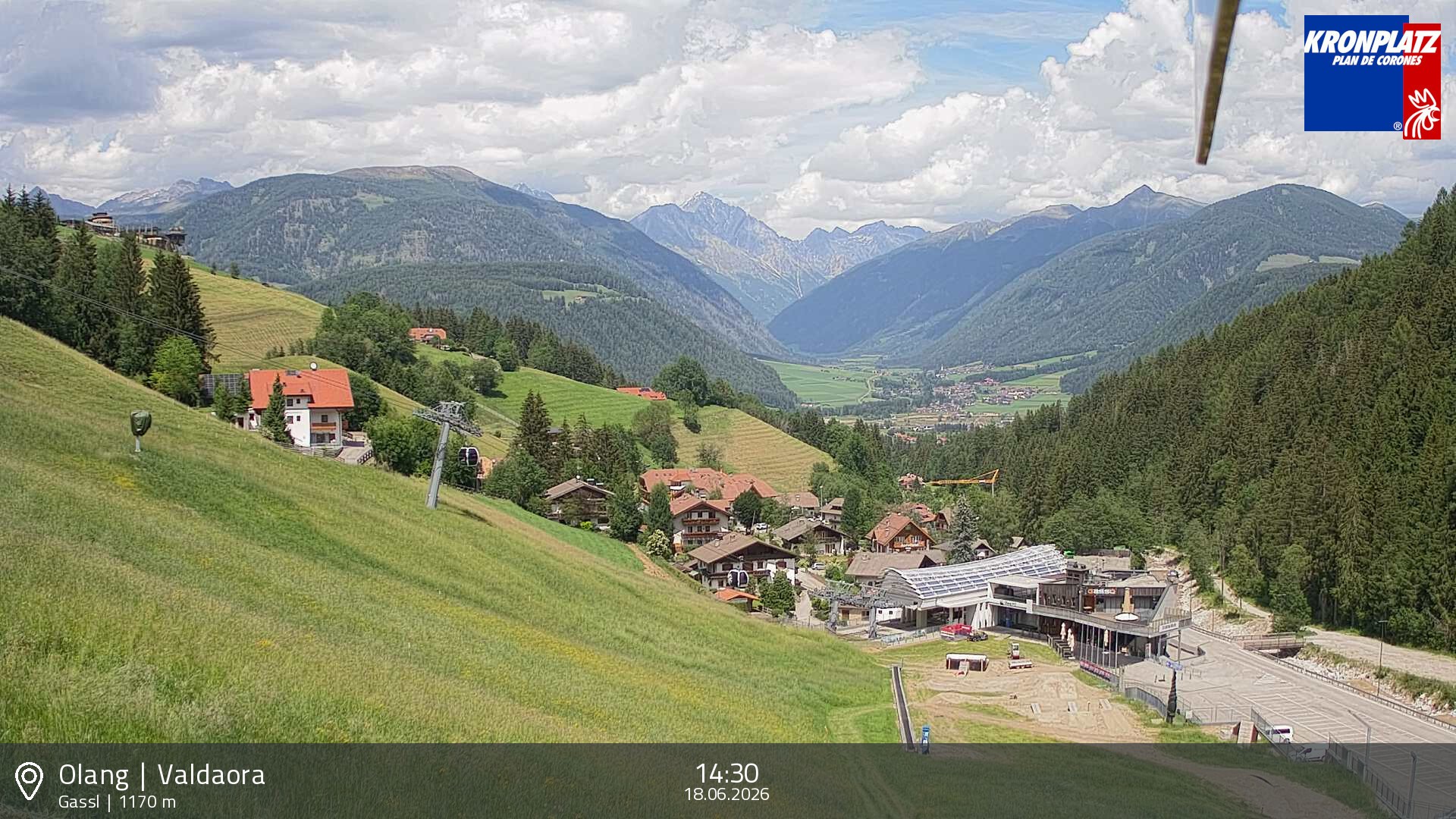 Archiv Foto Webcam Olang - Gassl, Ferienregion Kronplatz