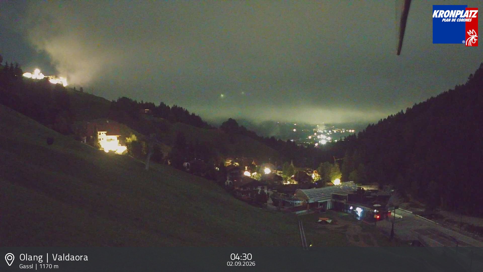 Archived image Webcam Base station Gassl, Plan de Corones