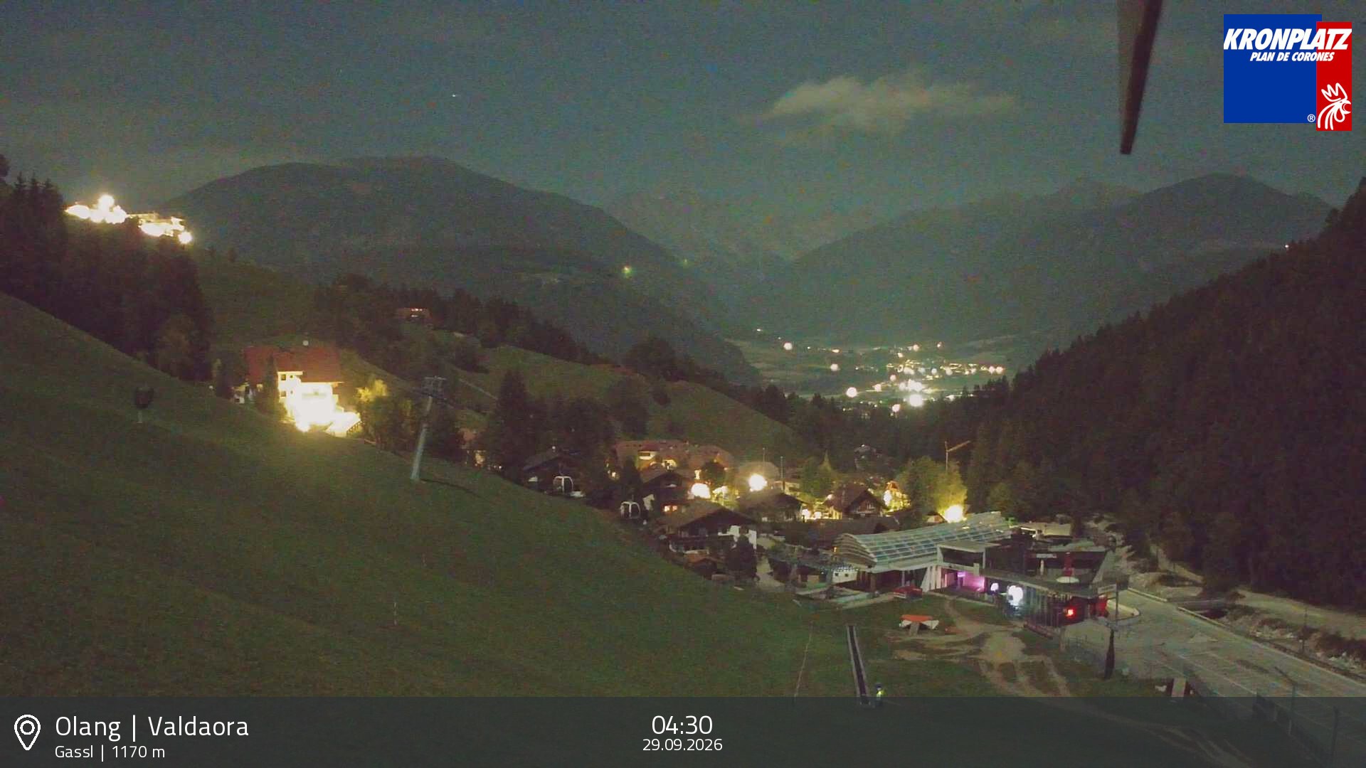Archived image Webcam Base station Gassl, Plan de Corones