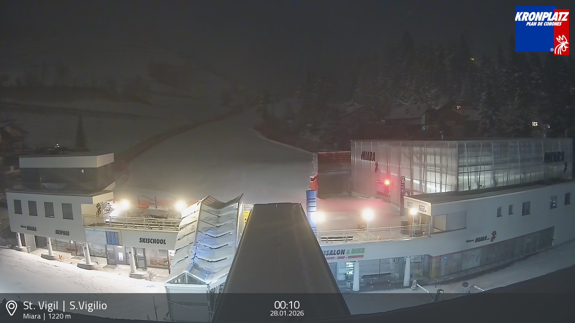 Archiv Foto Webcam Talstation Miara, Kronplatz