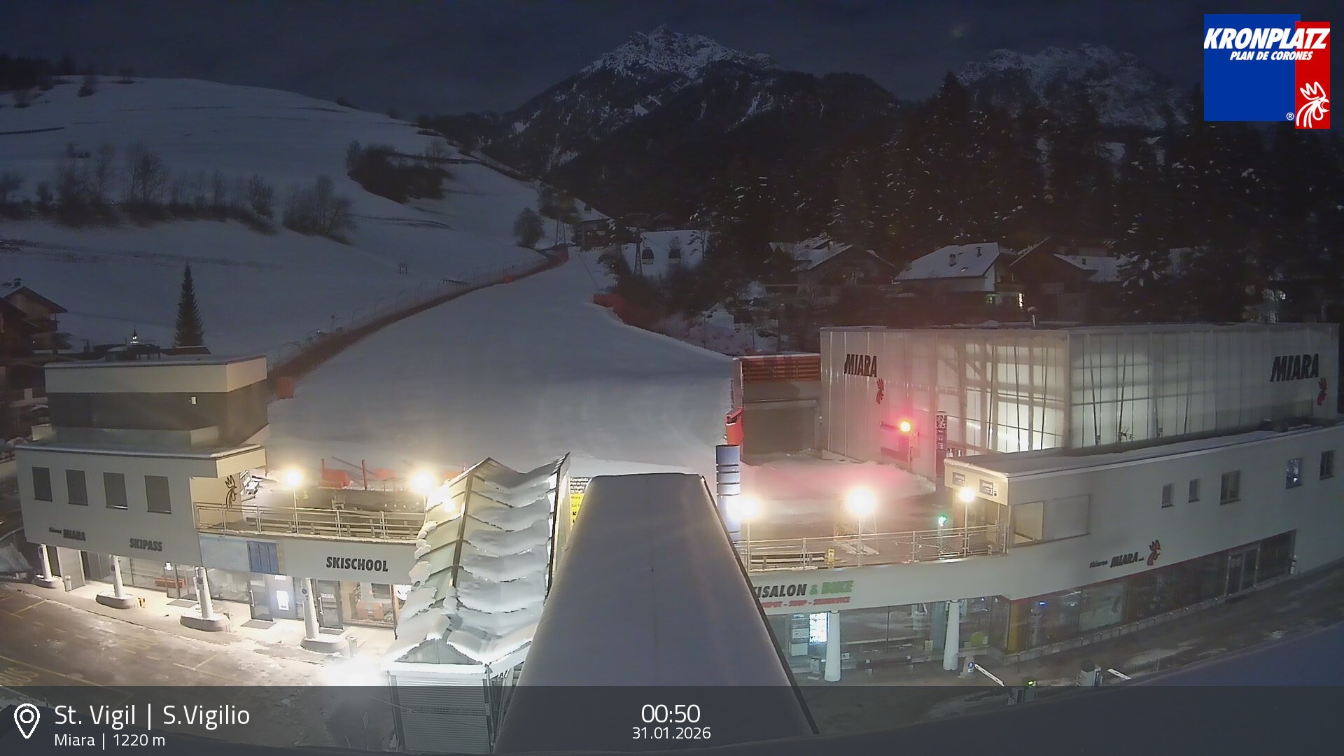 Archiv Foto Webcam Talstation Miara, Kronplatz