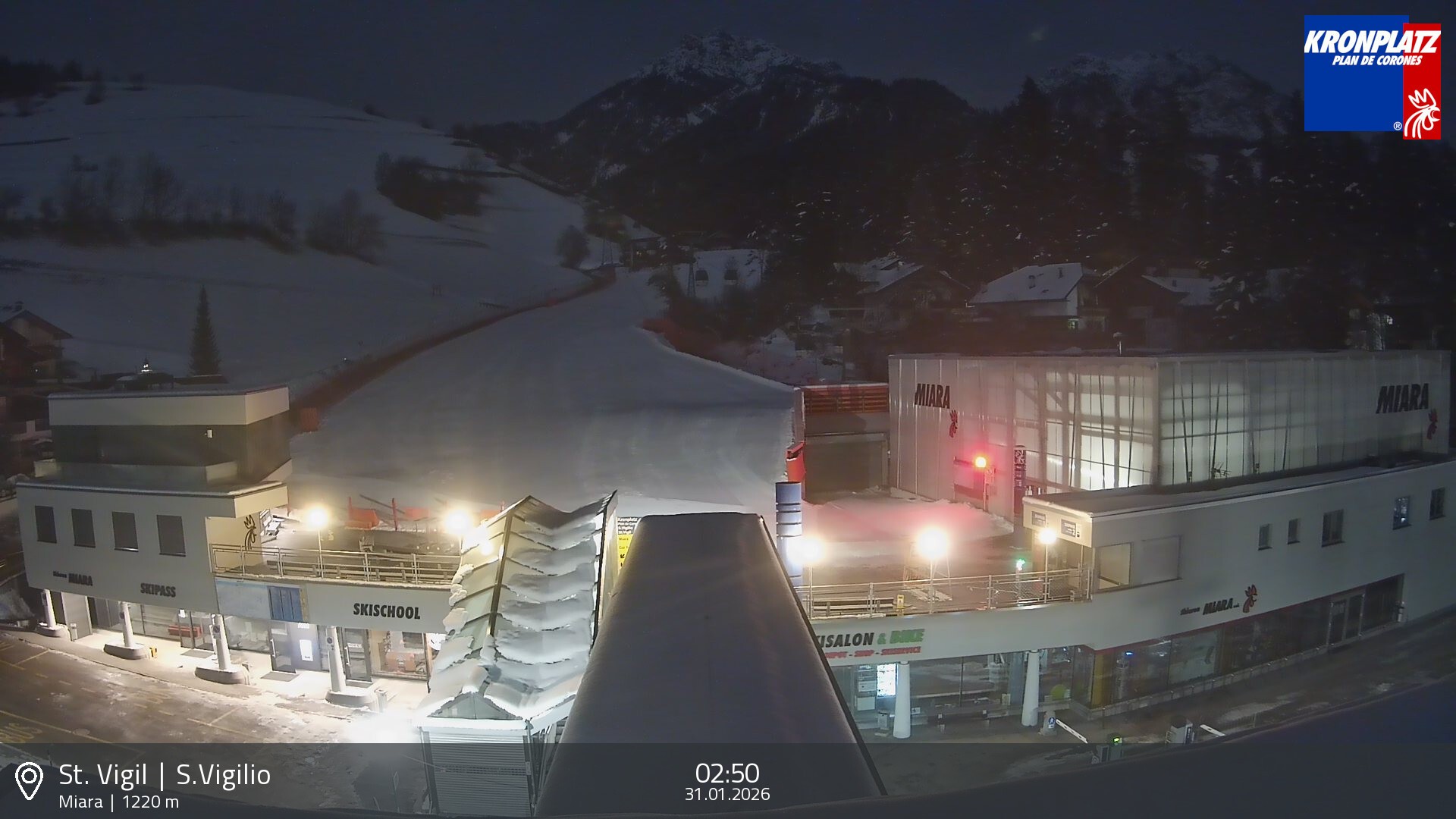Archiv Foto Webcam Talstation Miara, Kronplatz