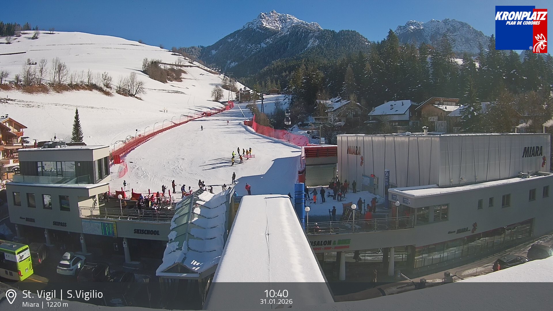 Archiv Foto Webcam Talstation Miara, Kronplatz