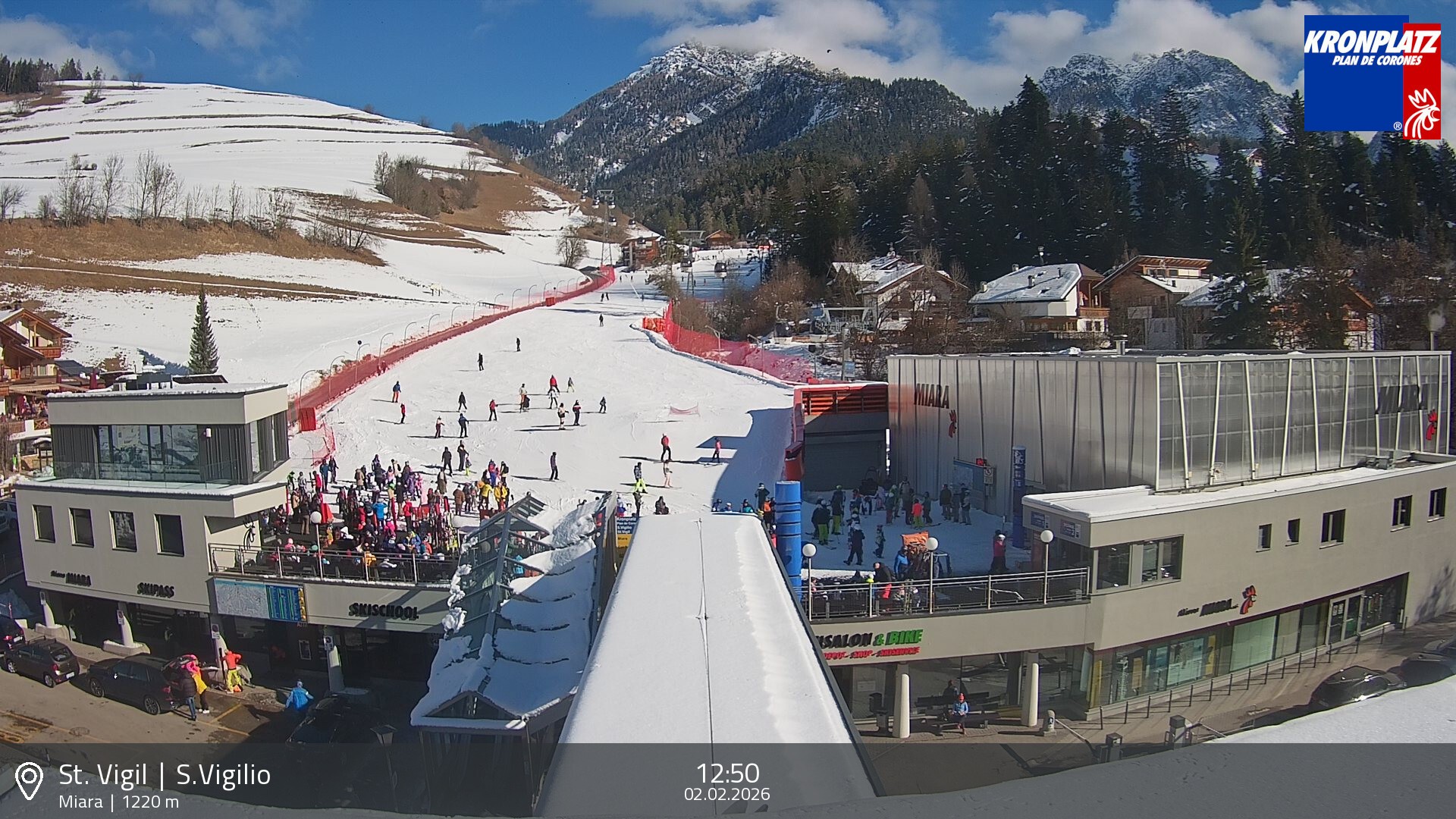 Archiv Foto Webcam Talstation Miara, Kronplatz