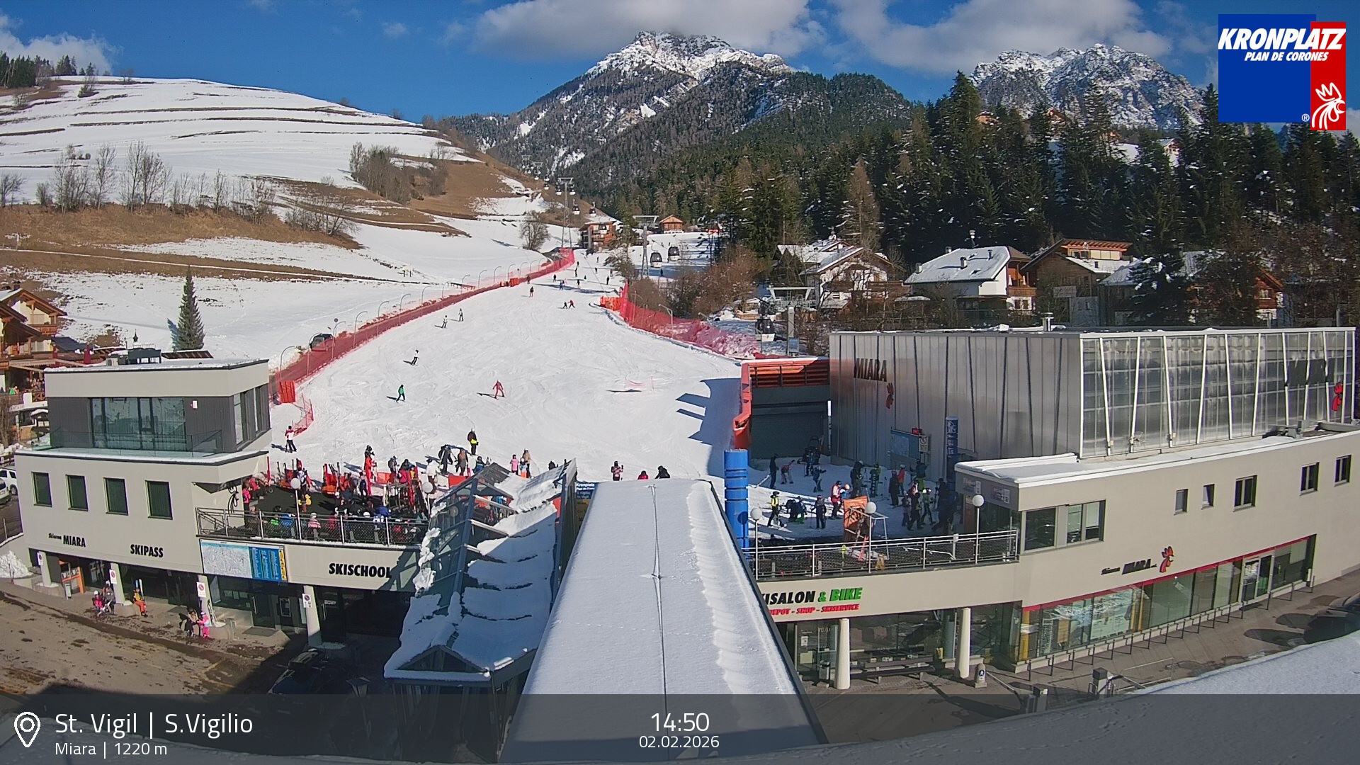 Archiv Foto Webcam Talstation Miara, Kronplatz
