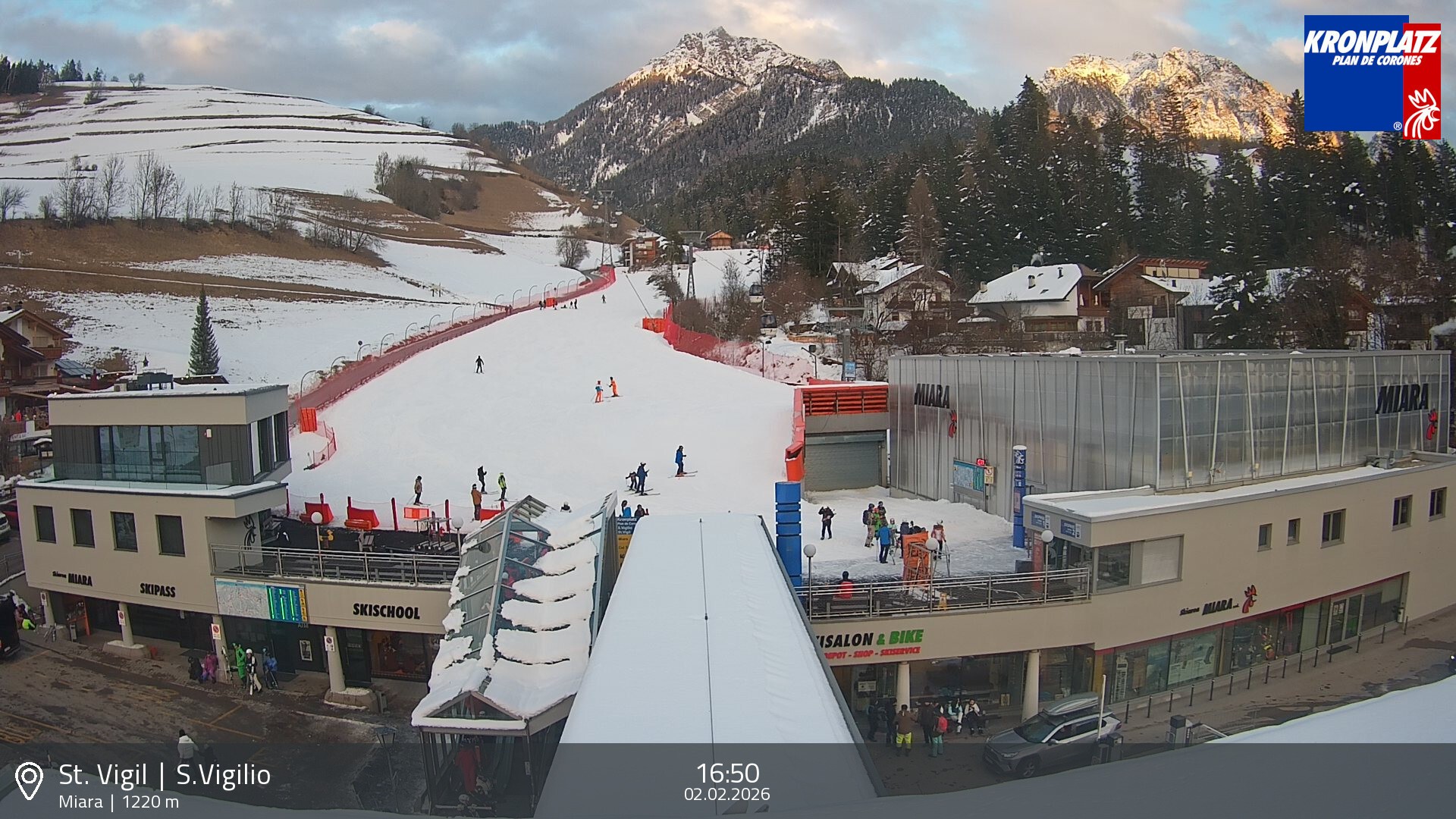Archiv Foto Webcam Talstation Miara, Kronplatz