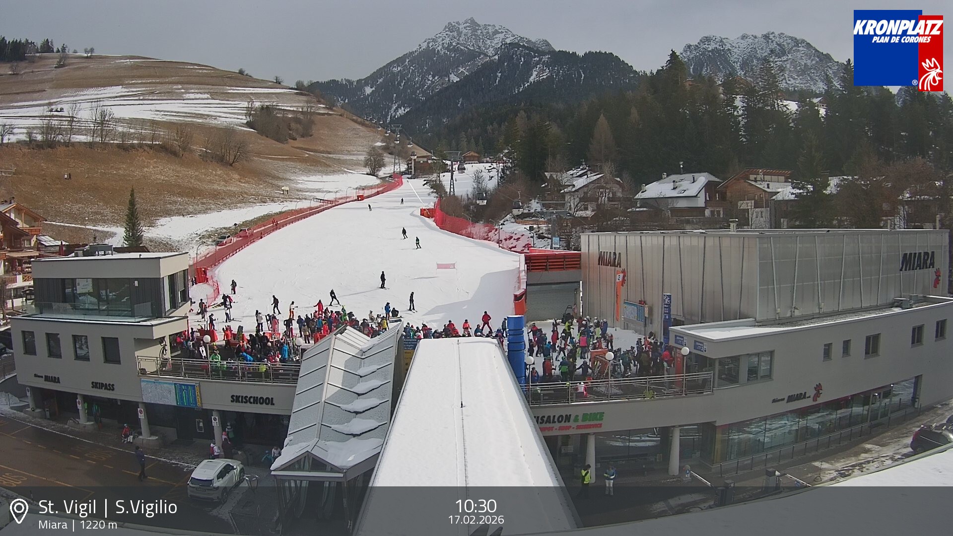 Archiv Foto Webcam Talstation Miara, Kronplatz