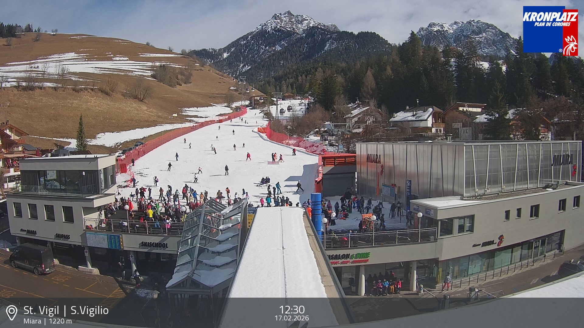 Archiv Foto Webcam Talstation Miara, Kronplatz