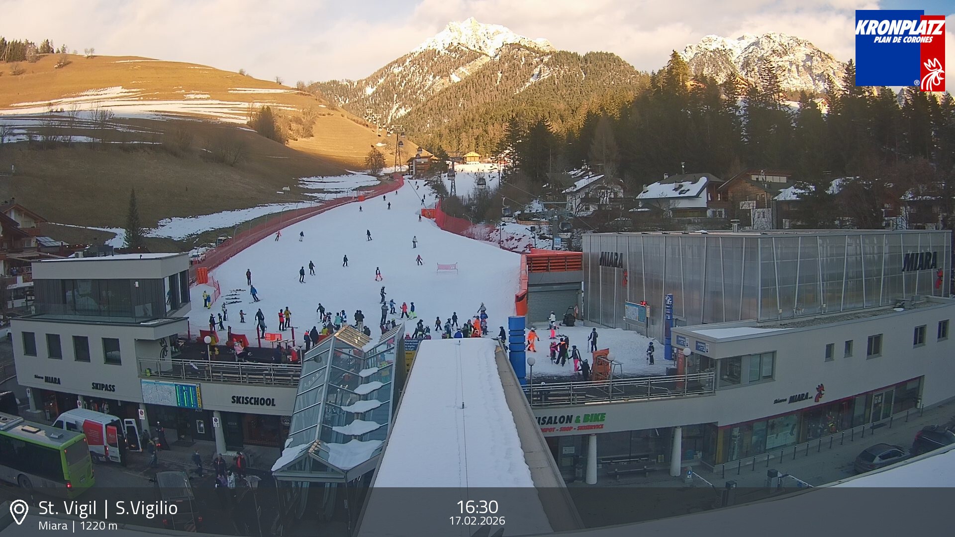 Archiv Foto Webcam Talstation Miara, Kronplatz