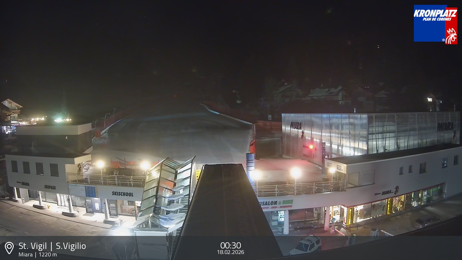 Archived image Webcam Base station Miara, Plan de Corones