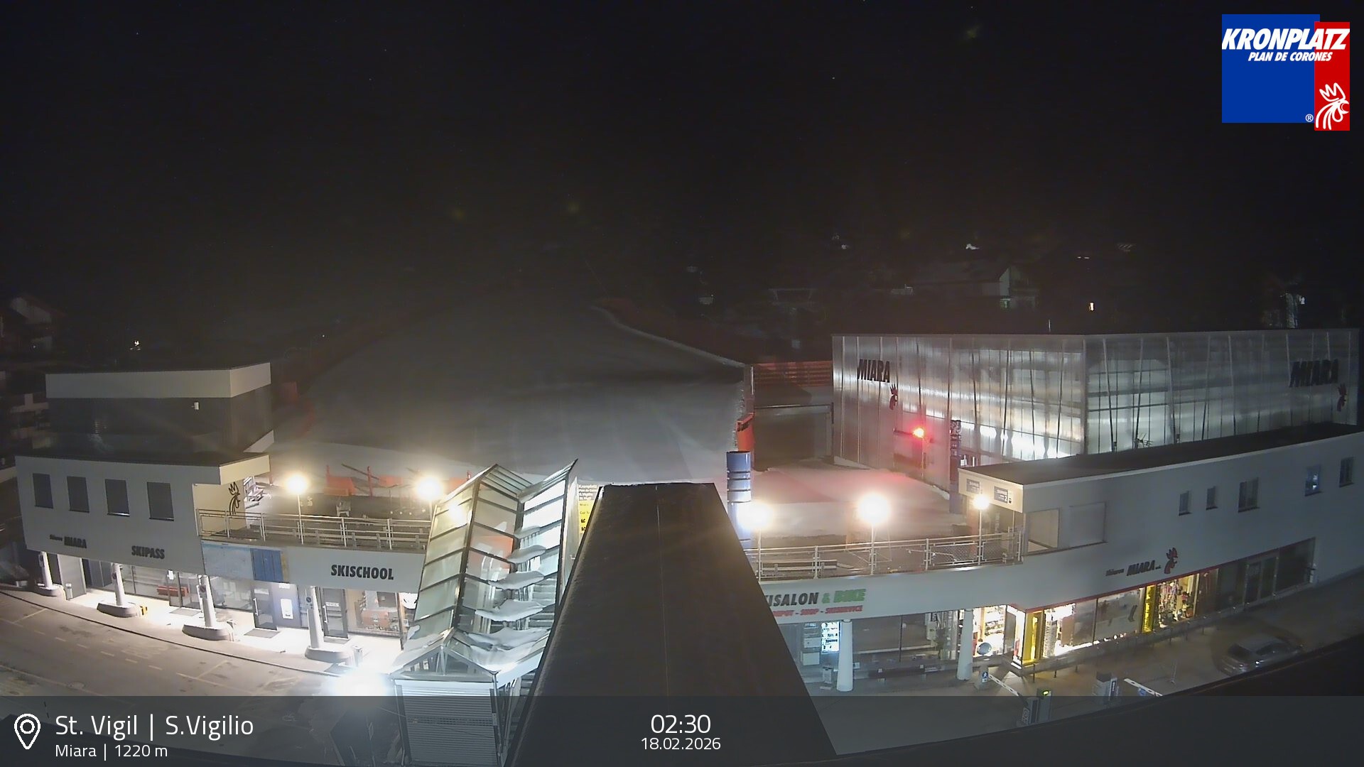 Archived image Webcam Base station Miara, Plan de Corones