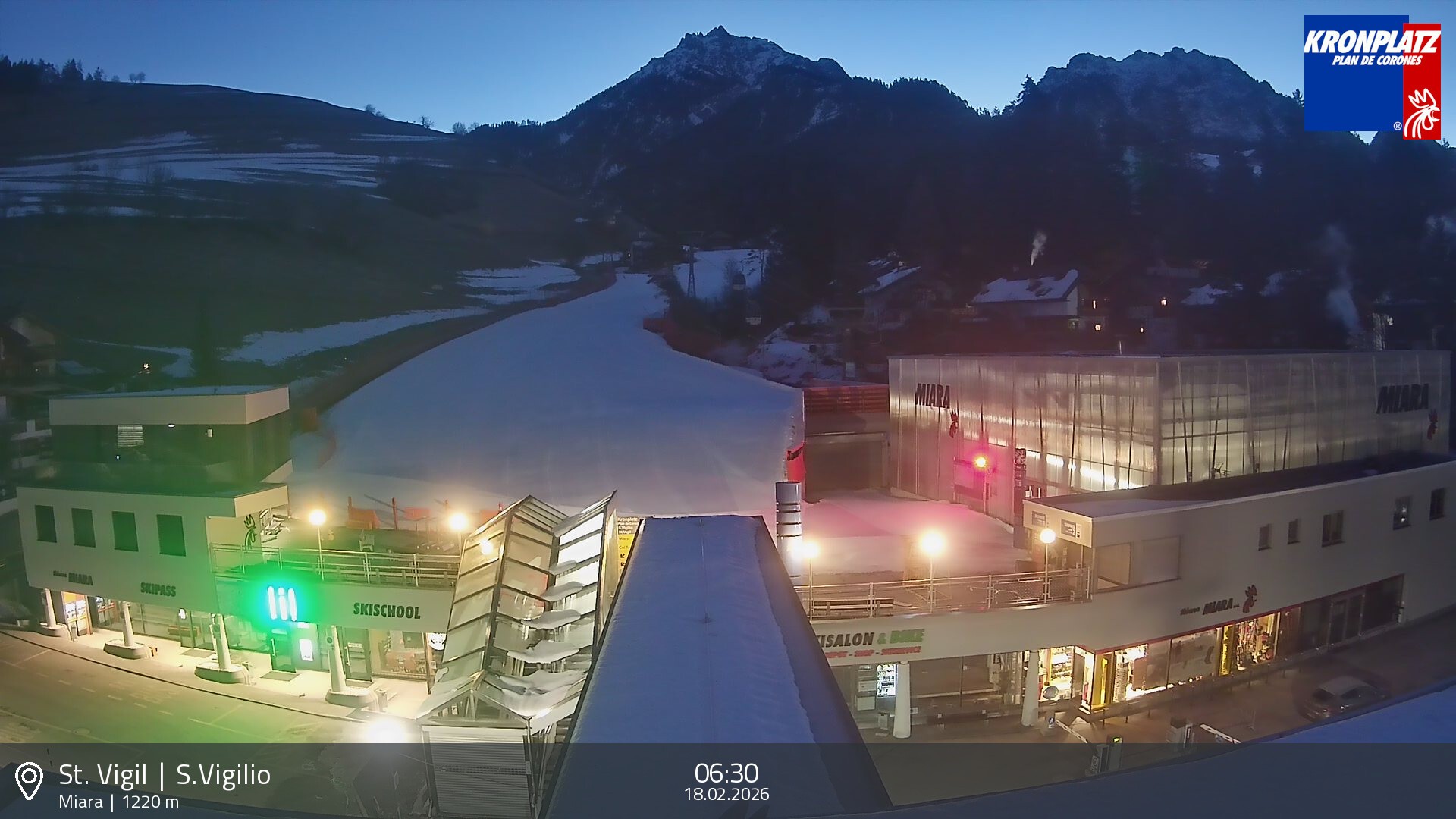 Archiv Foto Webcam Talstation Miara, Kronplatz