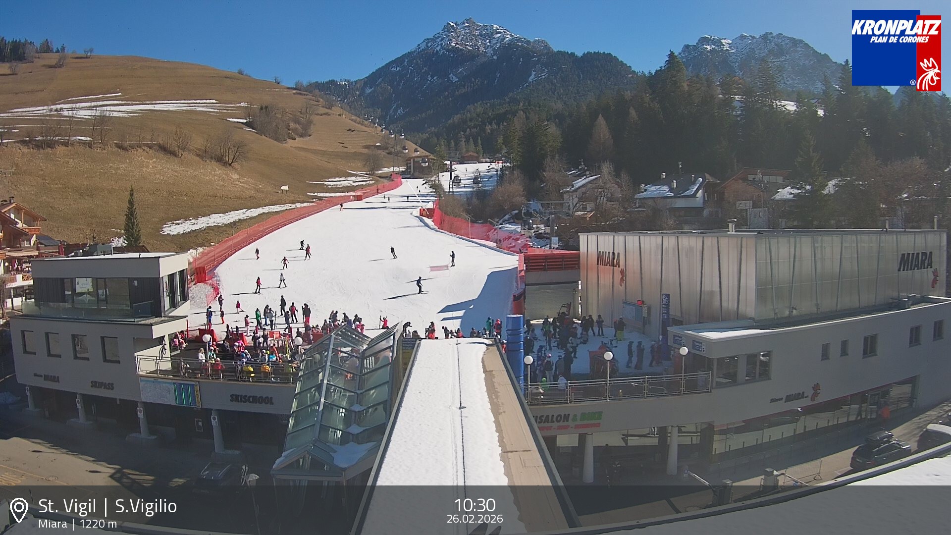 Archived image Webcam Base station Miara, Plan de Corones