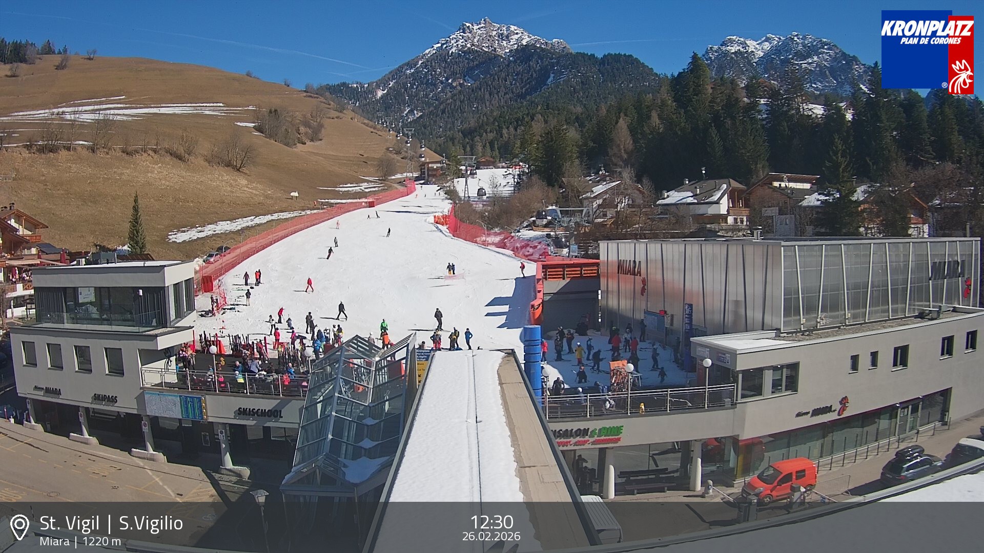 Archived image Webcam Base station Miara, Plan de Corones