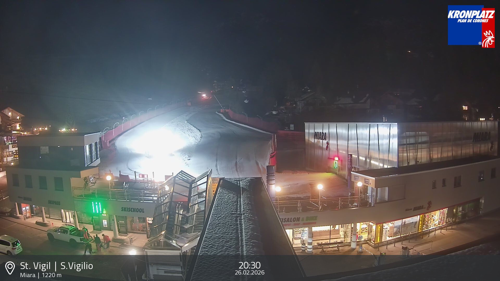 Archived image Webcam Base station Miara, Plan de Corones