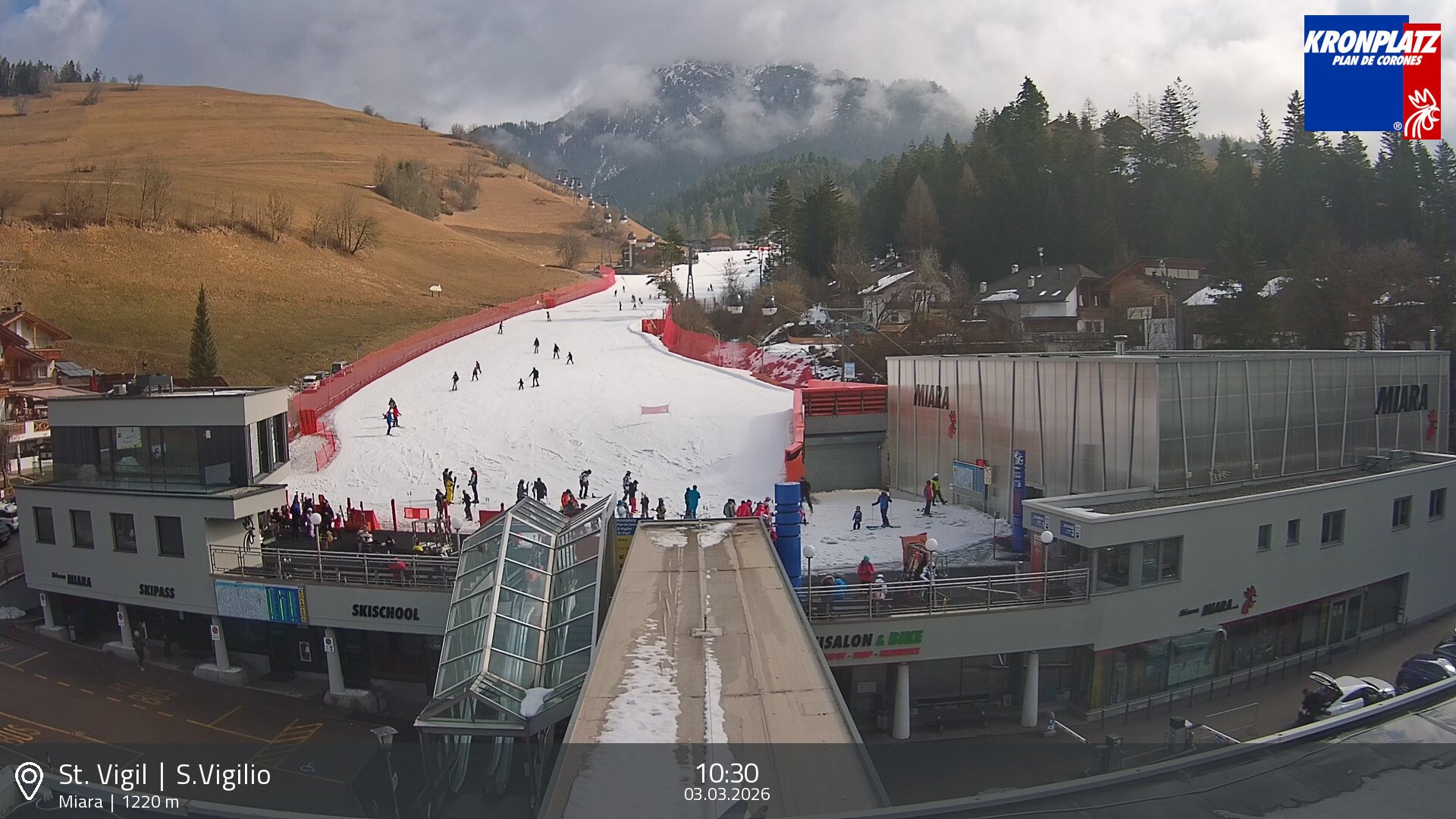 Archiv Foto Webcam Talstation Miara, Kronplatz