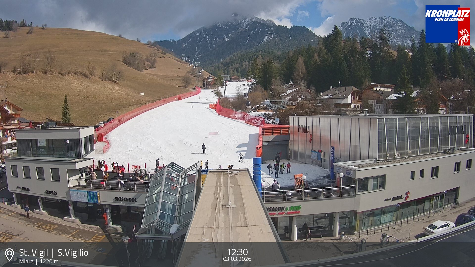 Archiv Foto Webcam Talstation Miara, Kronplatz