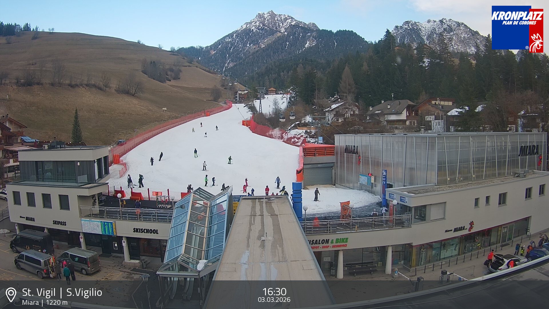 Archiv Foto Webcam Talstation Miara, Kronplatz