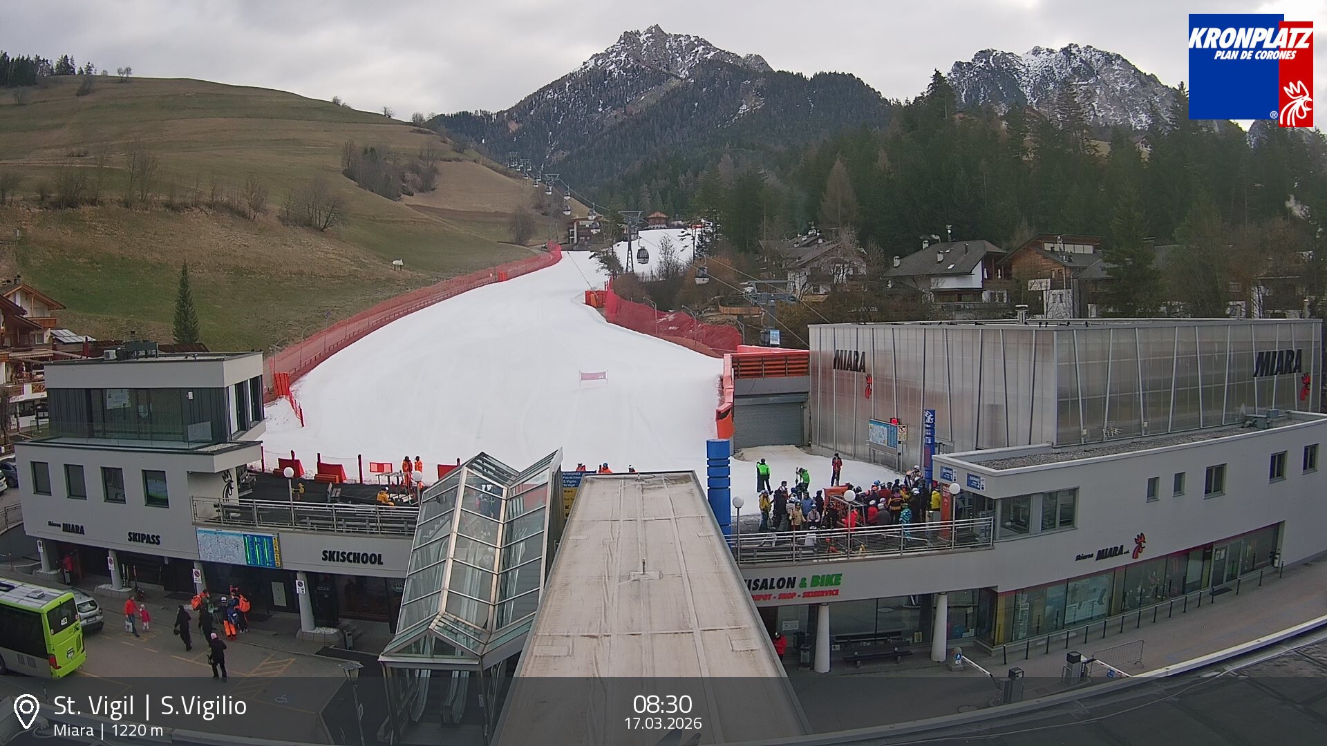 Archiv Foto Webcam Talstation Miara, Kronplatz
