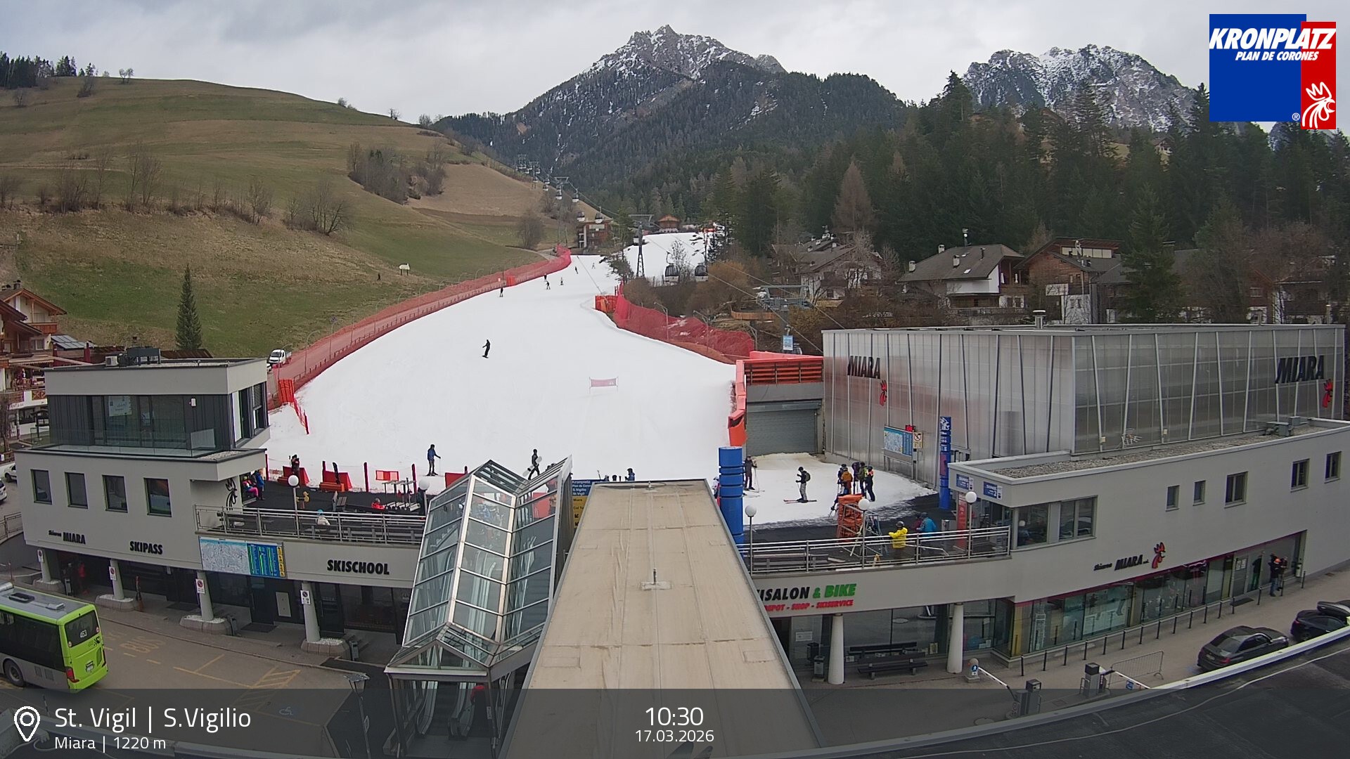 Archiv Foto Webcam Talstation Miara, Kronplatz