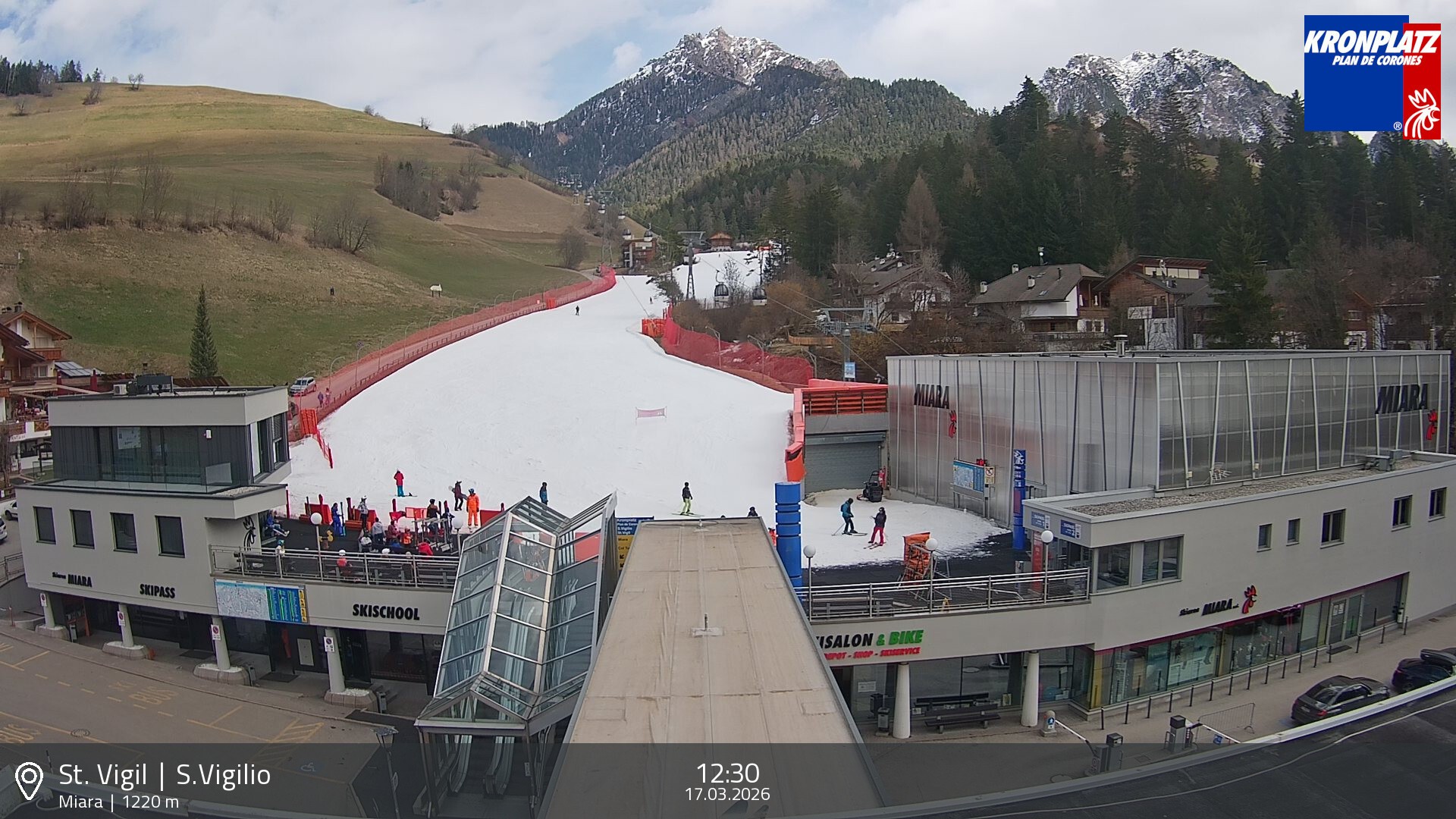 Archiv Foto Webcam Talstation Miara, Kronplatz