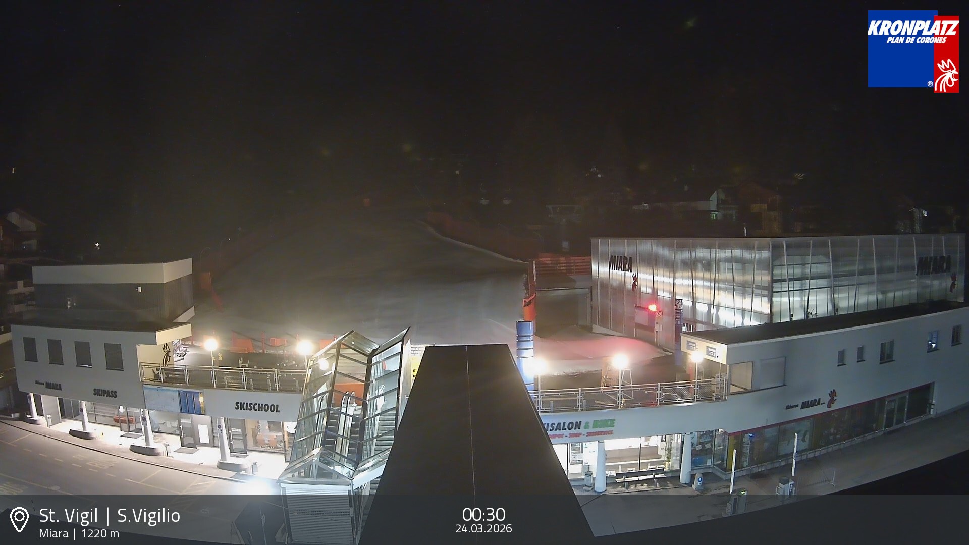 Archived image Webcam Base station Miara, Plan de Corones