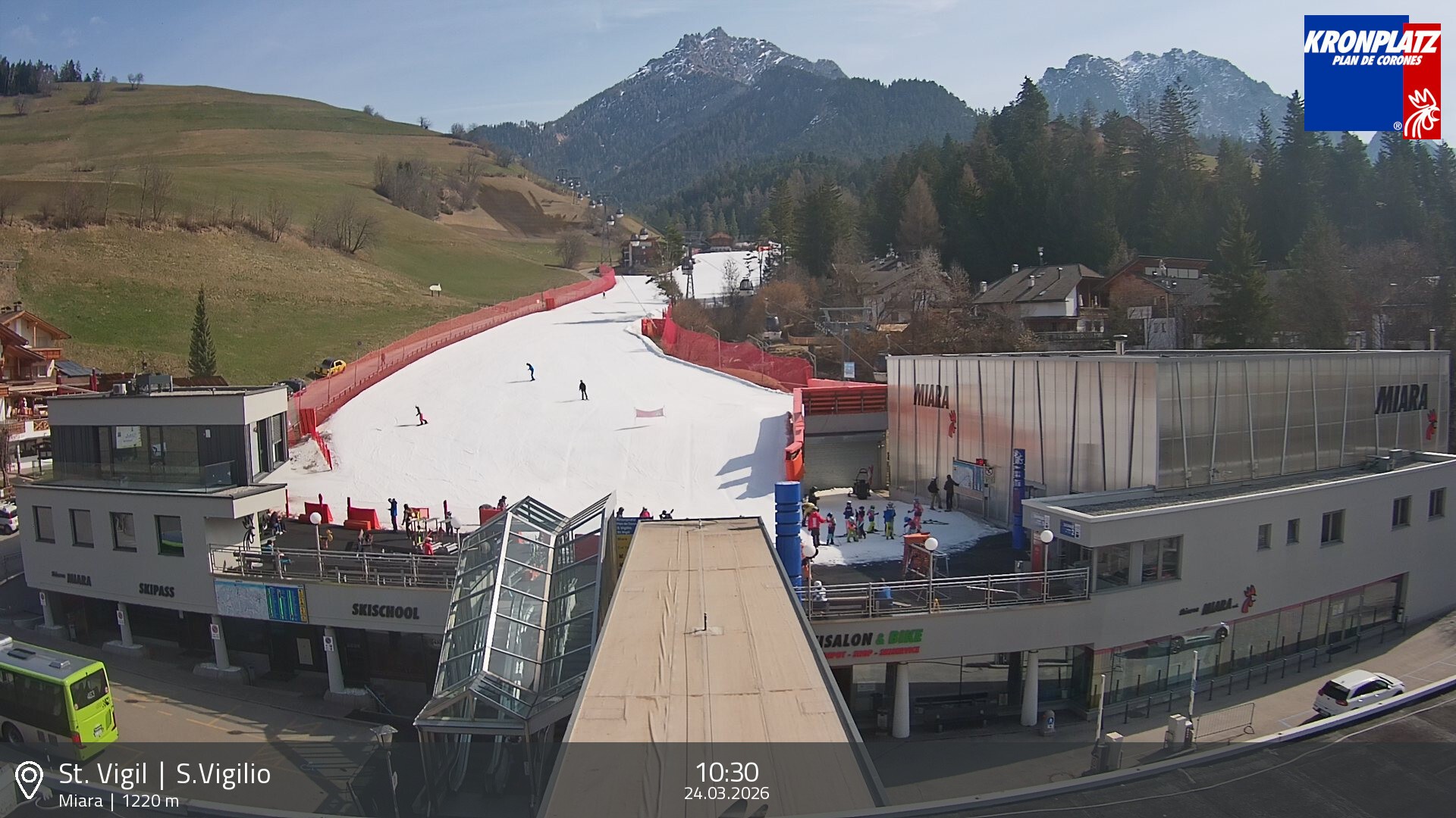 Archiv Foto Webcam Talstation Miara, Kronplatz