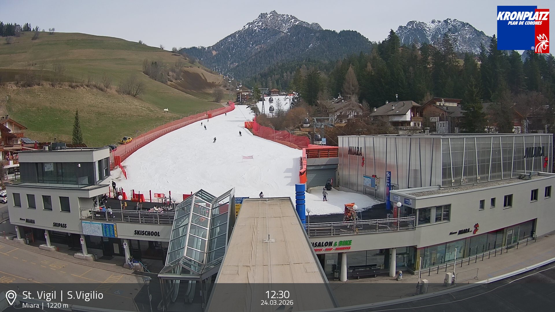 Archived image Webcam Base station Miara, Plan de Corones