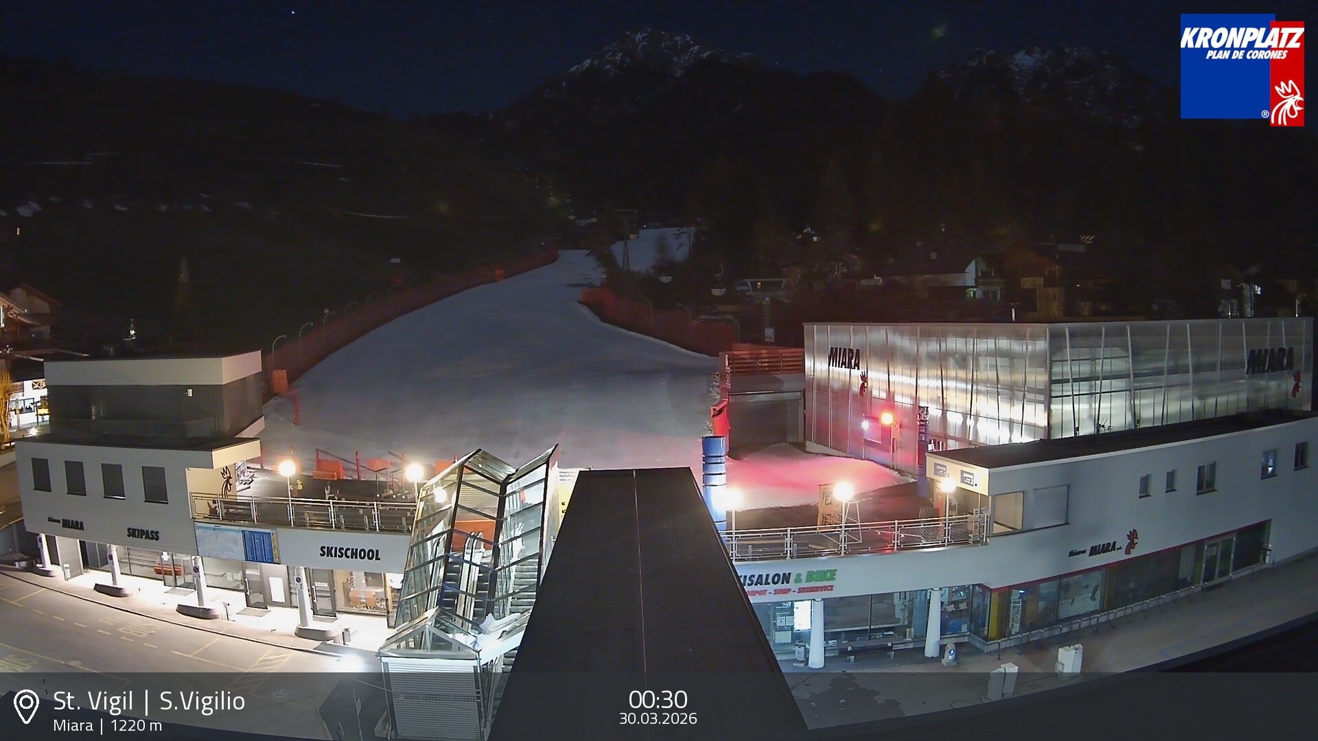 Archiv Foto Webcam Talstation Miara, Kronplatz