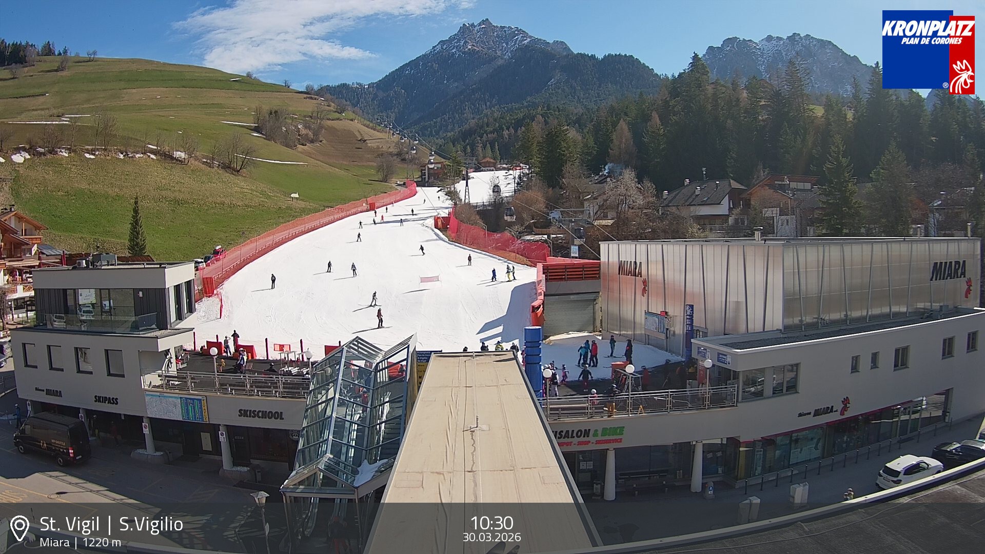 Archiv Foto Webcam Talstation Miara, Kronplatz