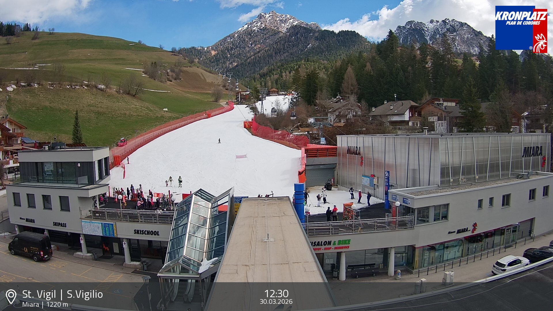 Archiv Foto Webcam Talstation Miara, Kronplatz