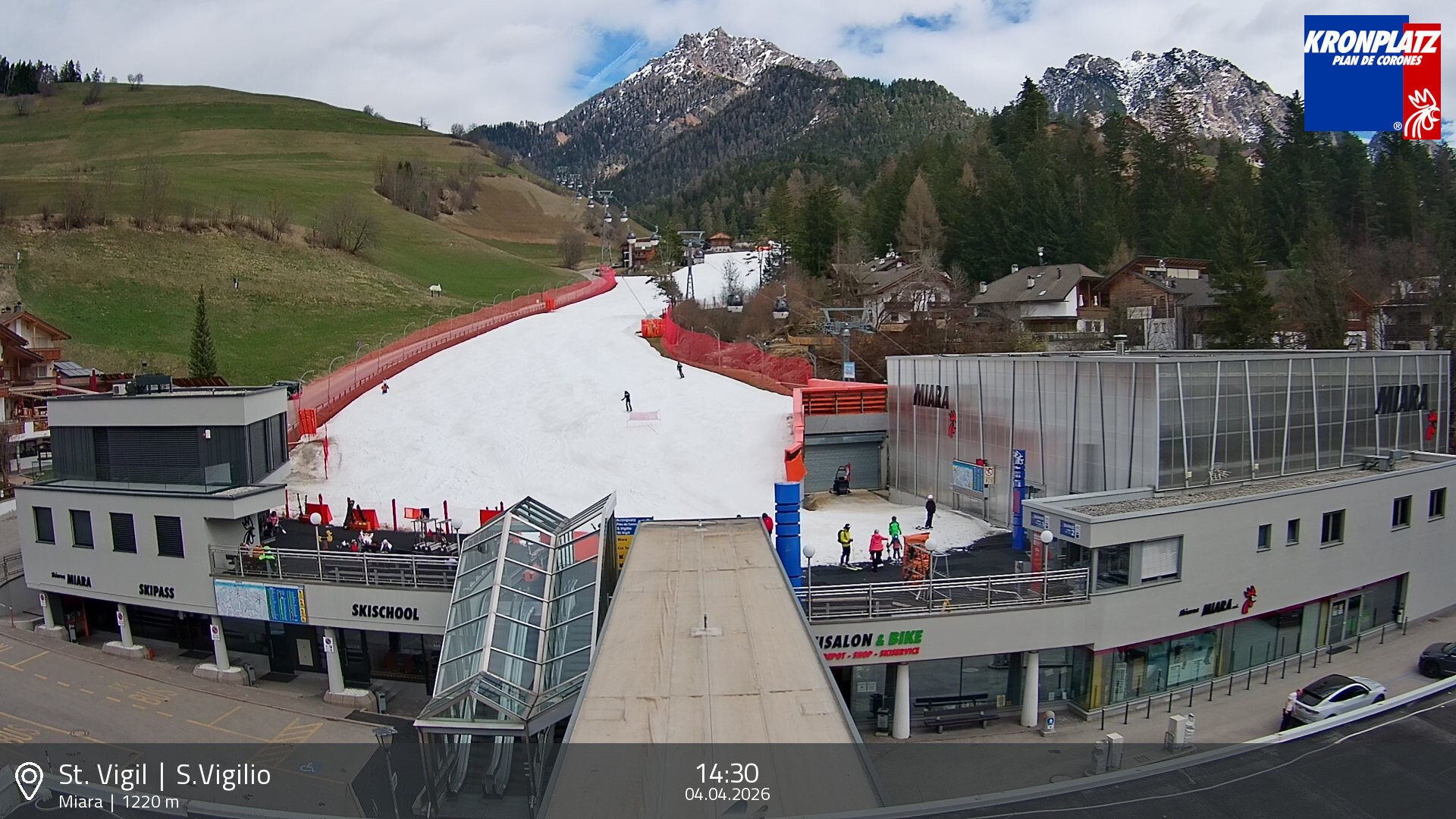 Archiv Foto Webcam Talstation Miara, Kronplatz