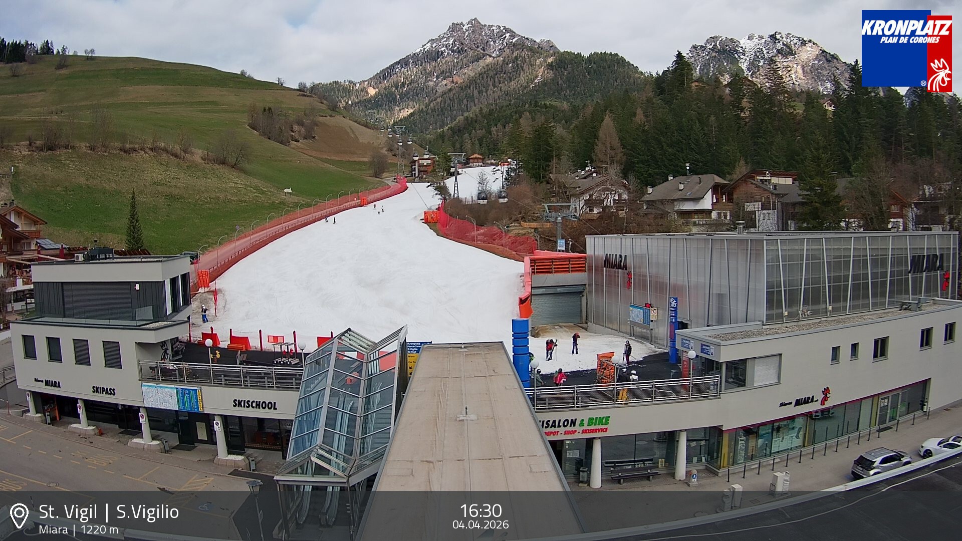 Archiv Foto Webcam Talstation Miara, Kronplatz