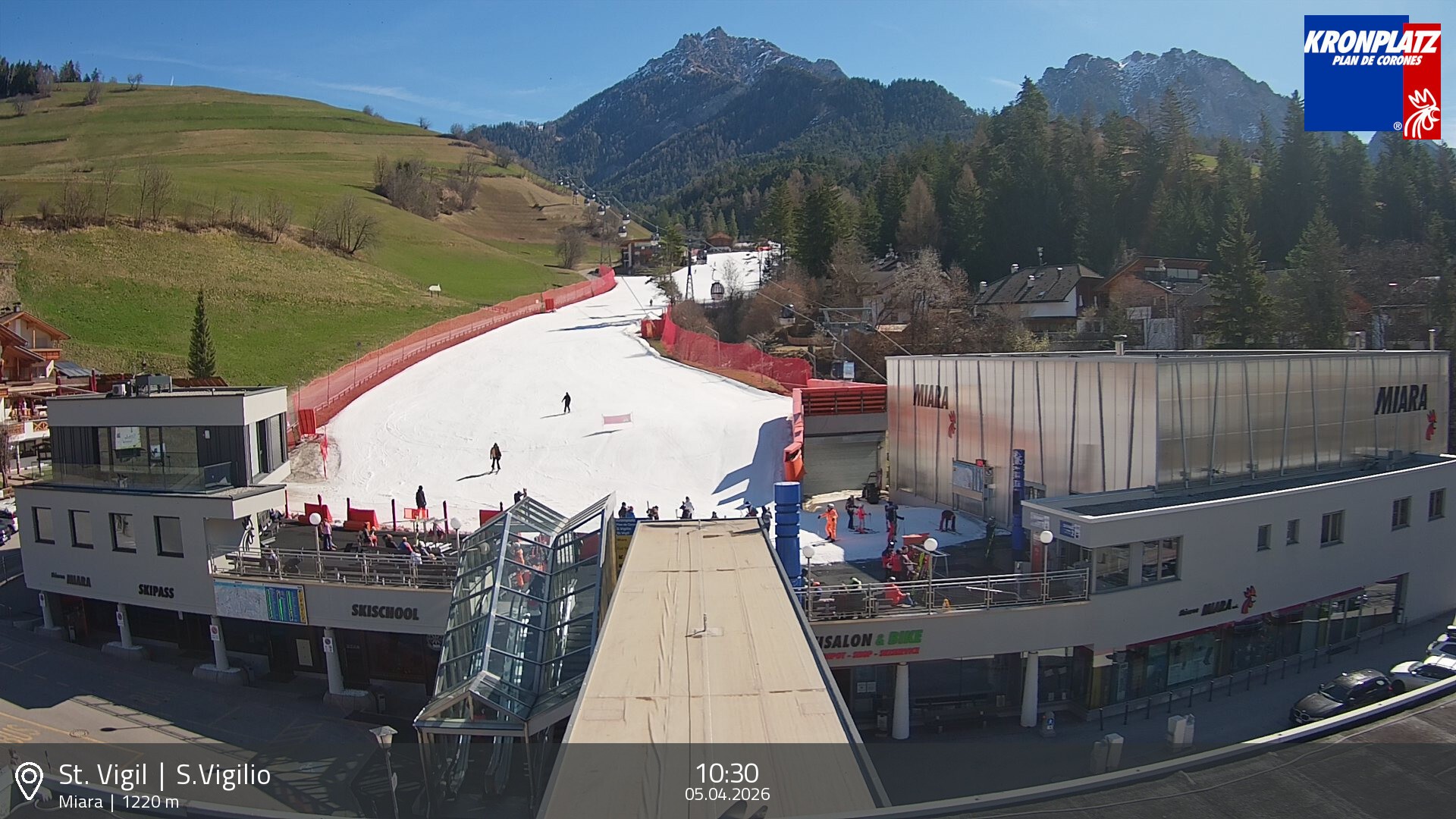 Archived image Webcam Base station Miara, Plan de Corones