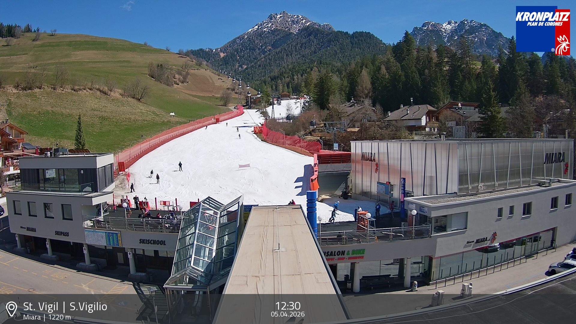 Archived image Webcam Base station Miara, Plan de Corones