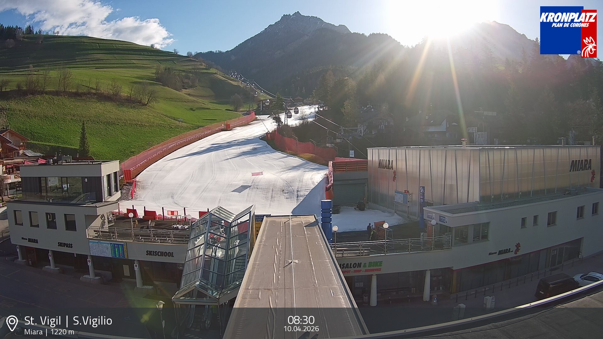 Archiv Foto Webcam Talstation Miara, Kronplatz