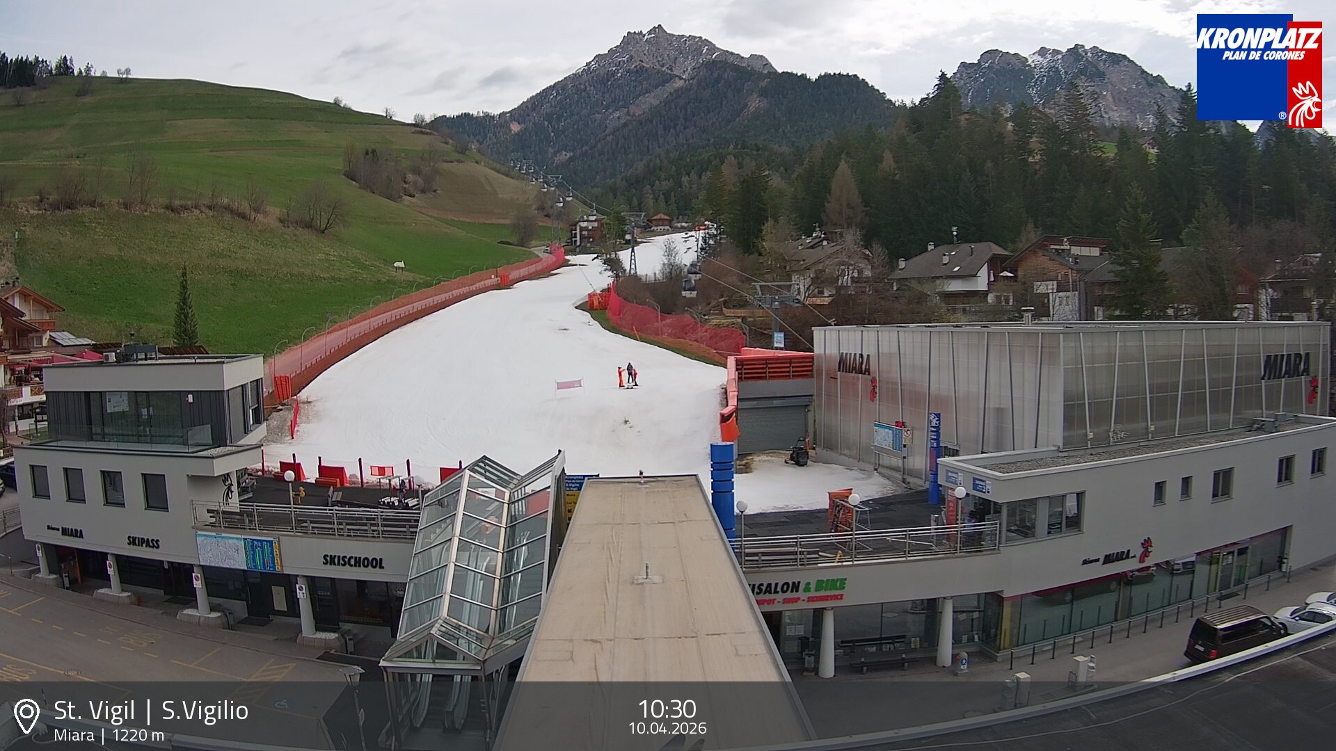 Archiv Foto Webcam Talstation Miara, Kronplatz