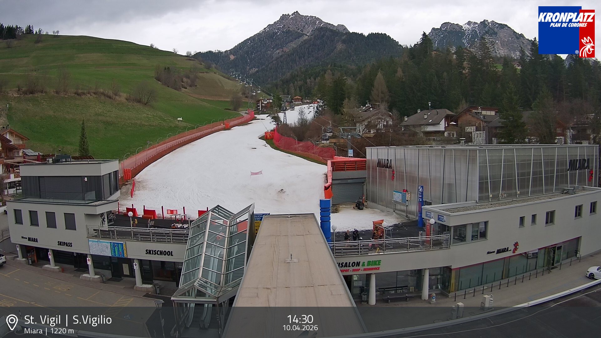 Archiv Foto Webcam Talstation Miara, Kronplatz
