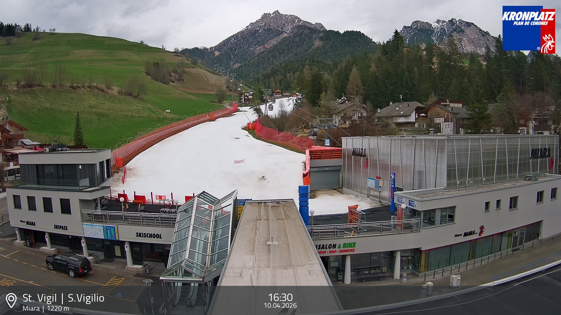 Archiv Foto Webcam Talstation Miara, Kronplatz
