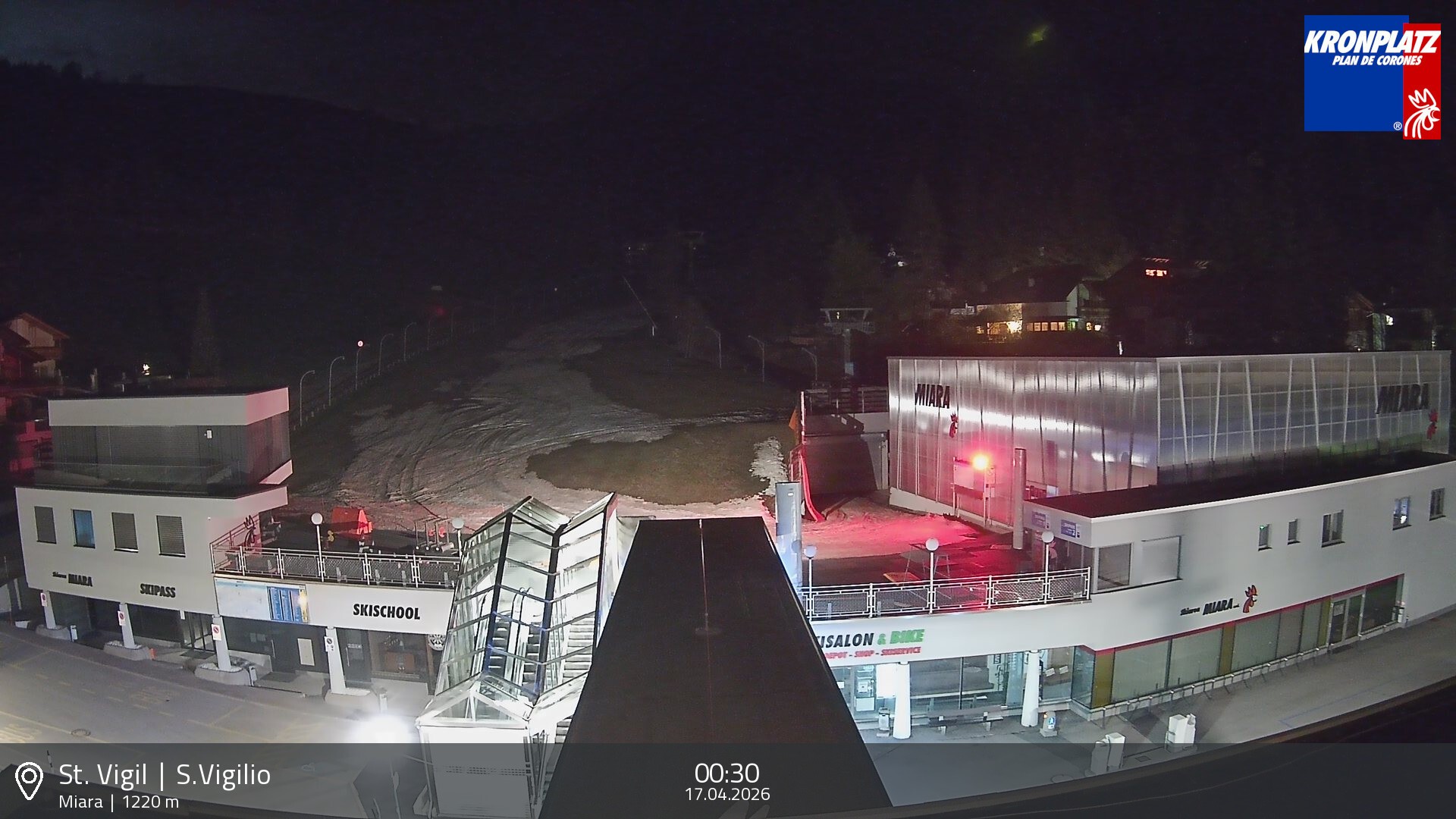 Archiv Foto Webcam Talstation Miara, Kronplatz