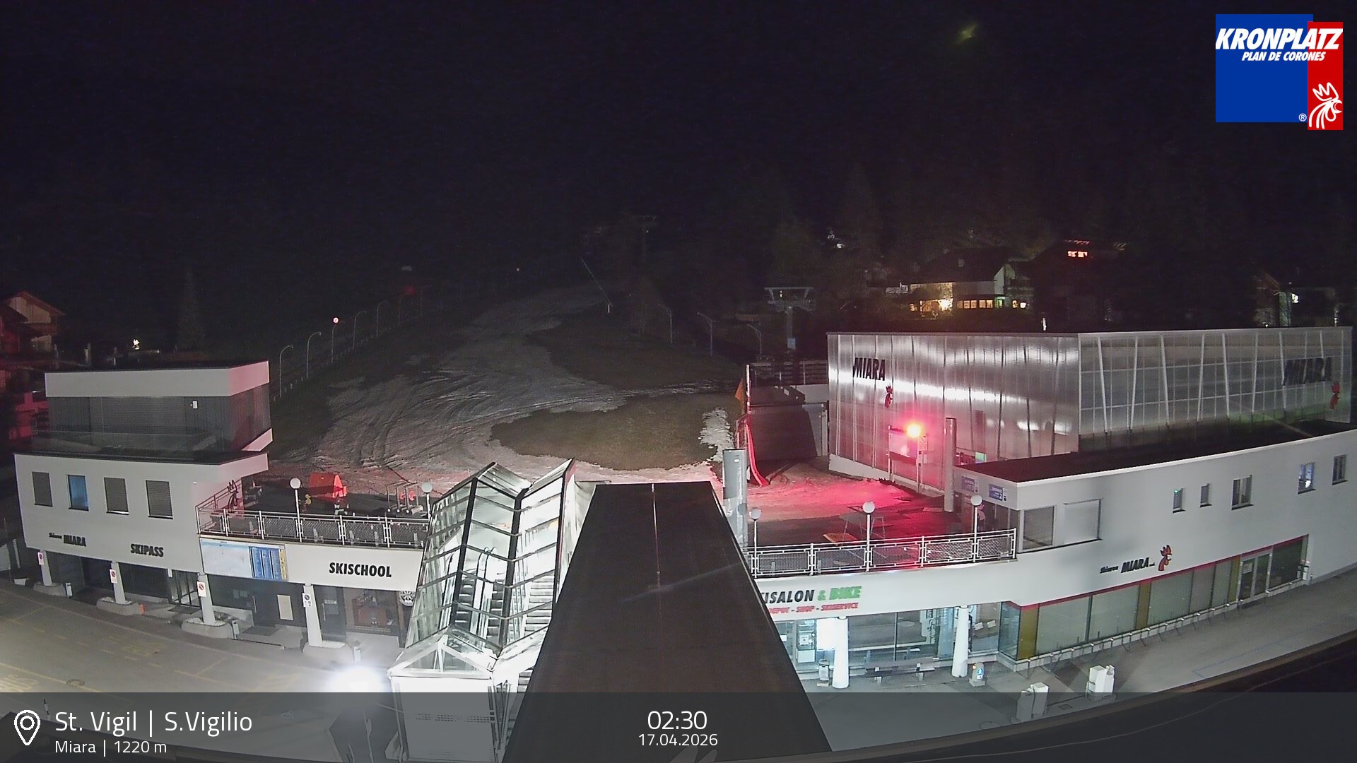 Archiv Foto Webcam Talstation Miara, Kronplatz