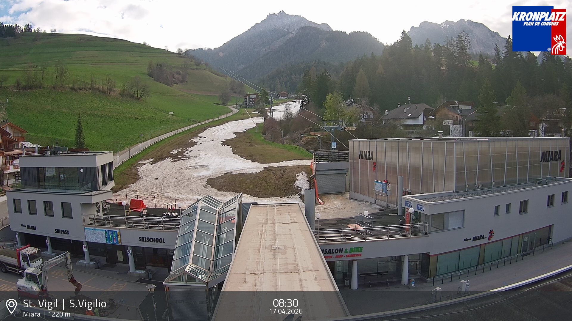 Archiv Foto Webcam Talstation Miara, Kronplatz