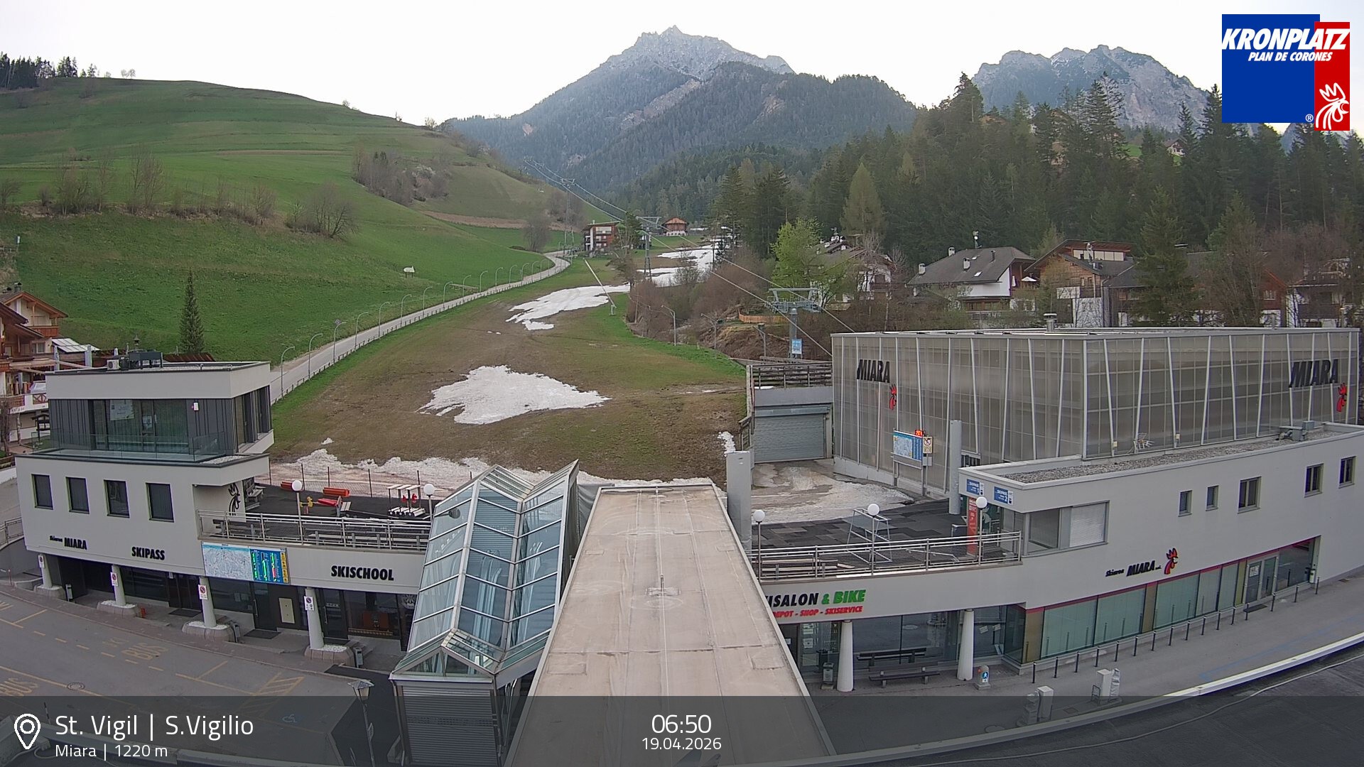 Archiv Foto Webcam Talstation Miara, Kronplatz