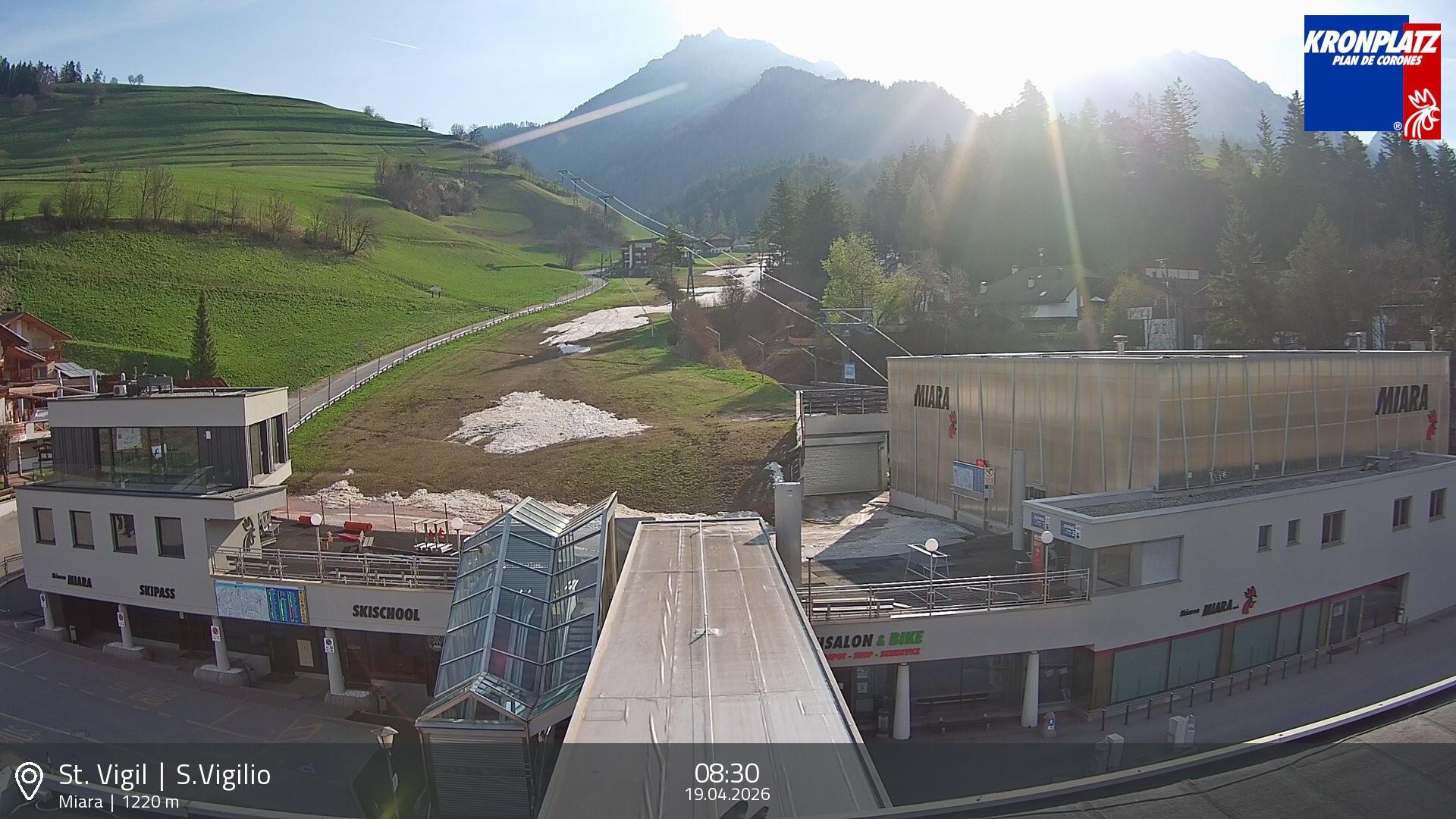Archiv Foto Webcam Talstation Miara, Kronplatz