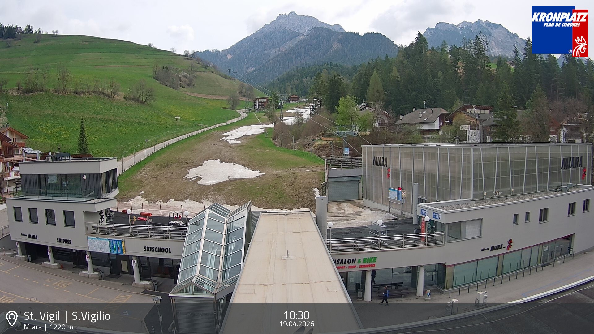 Archiv Foto Webcam Talstation Miara, Kronplatz