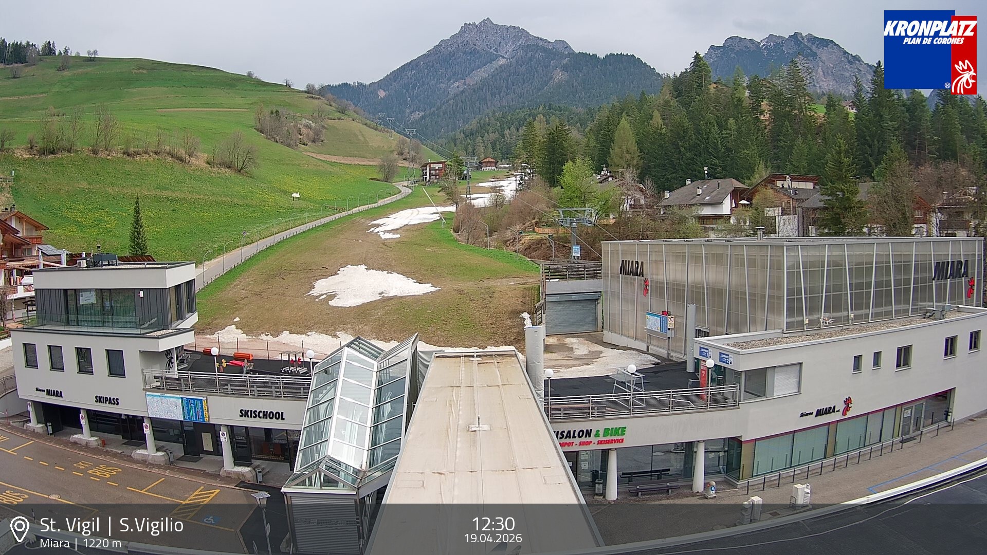 Archiv Foto Webcam Talstation Miara, Kronplatz