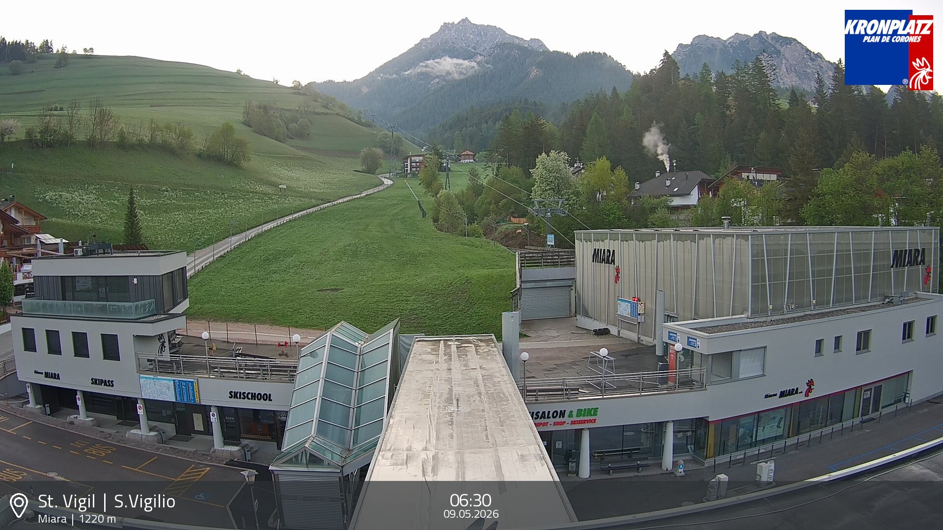 Archiv Foto Webcam Talstation Miara, Kronplatz
