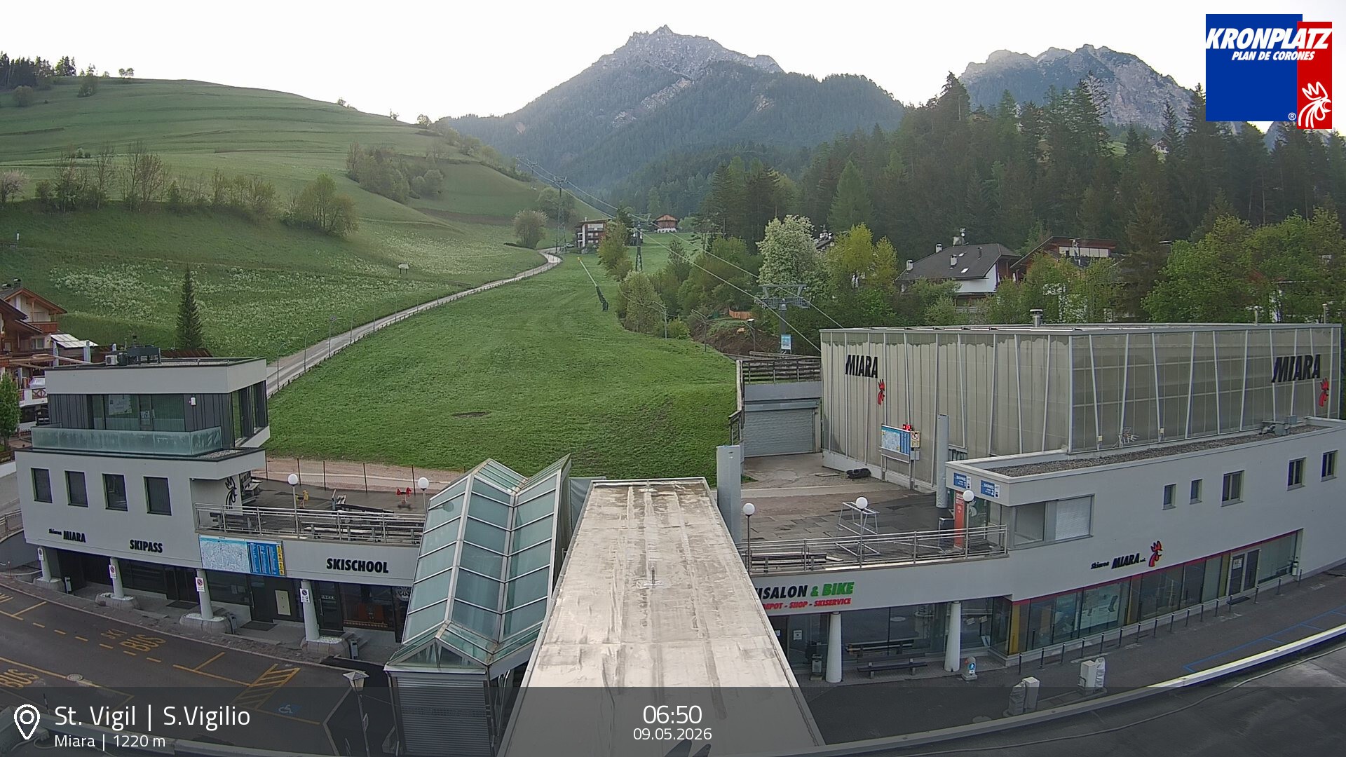 Archiv Foto Webcam Talstation Miara, Kronplatz