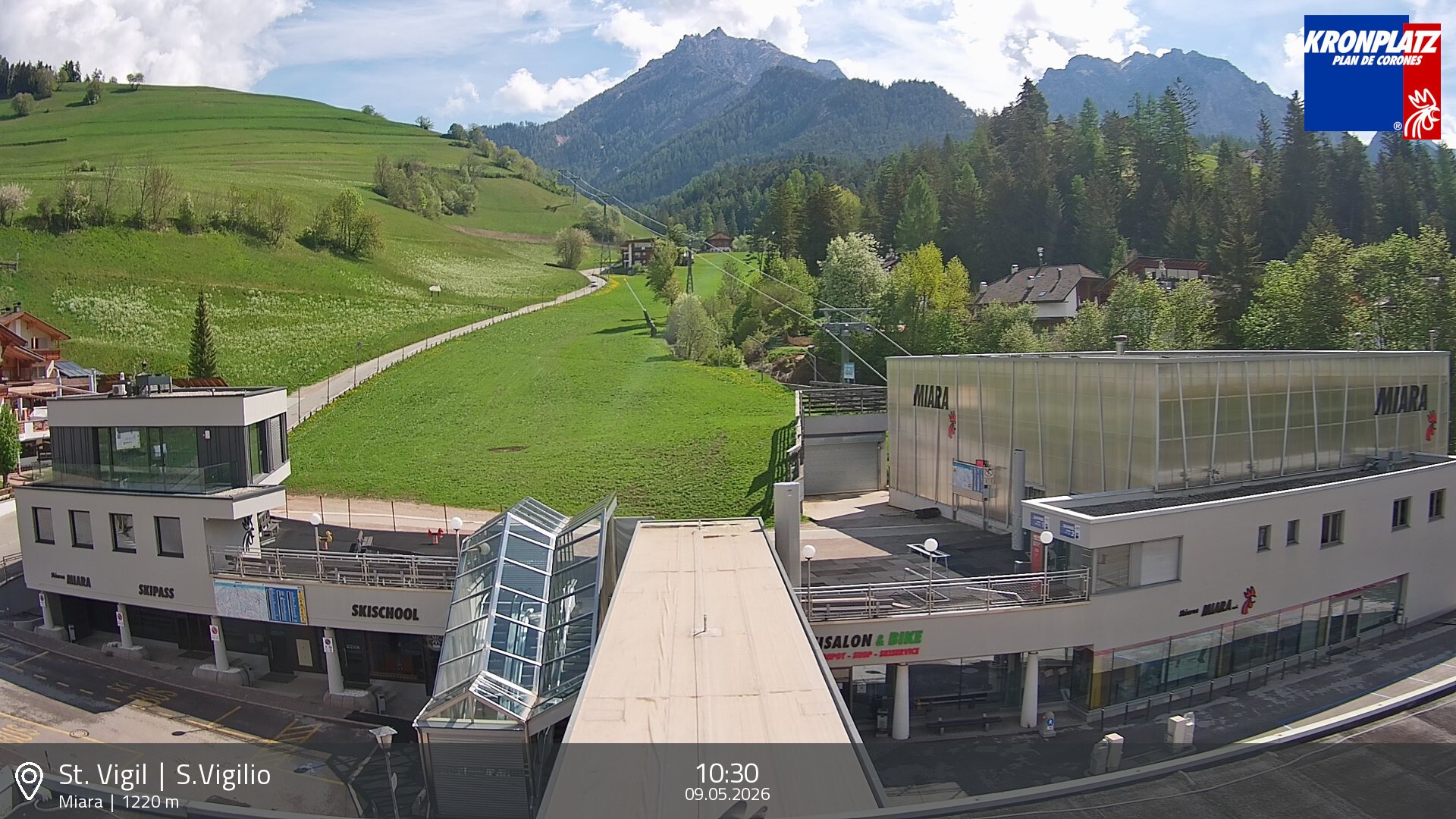 Archiv Foto Webcam Talstation Miara, Kronplatz