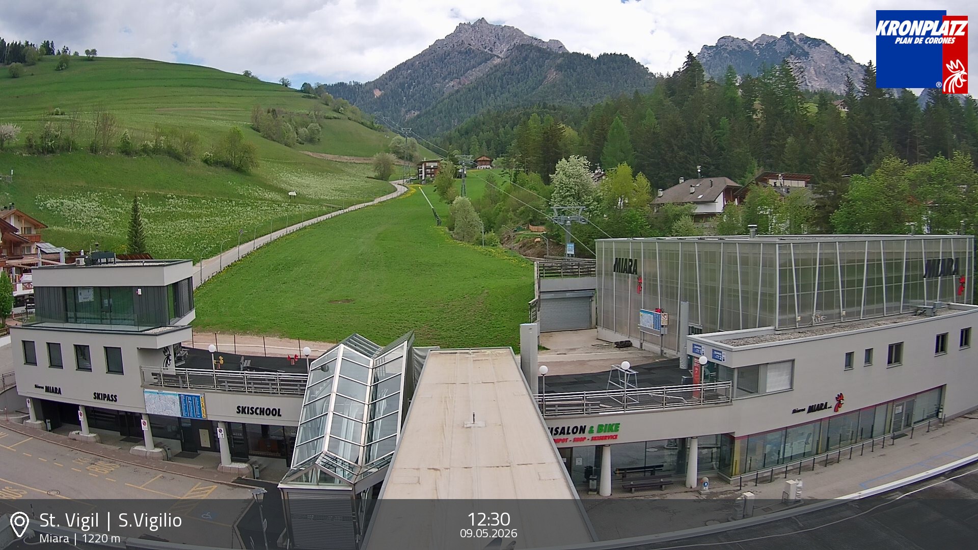 Archiv Foto Webcam Talstation Miara, Kronplatz